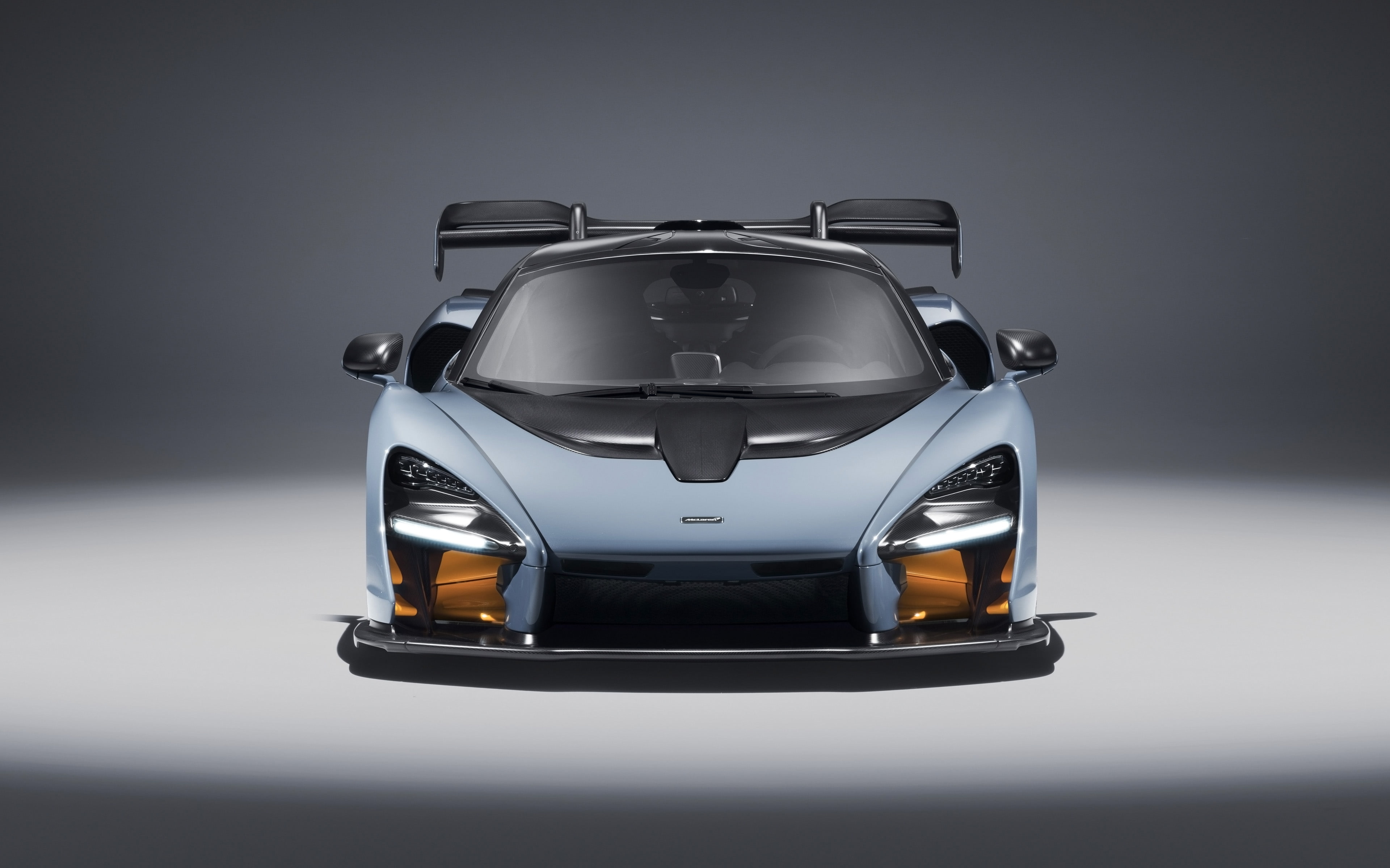 motor vehicle, studio shot, car, mode of transportation, mclaren, victory, close-up, reflection, chrome, 2018, and, grey, helmet, protection, gray, security, HD Wallpaper