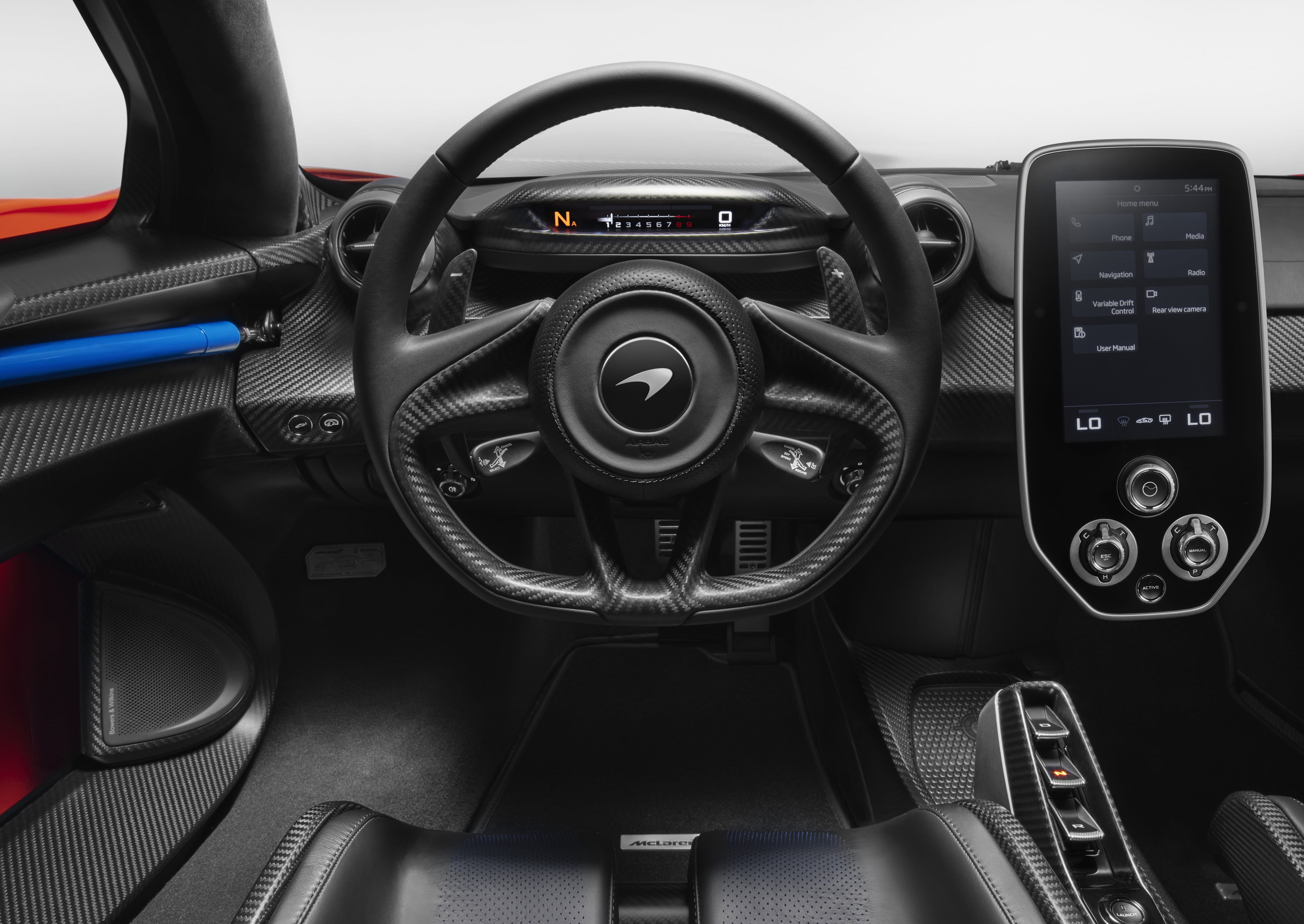 mode of transportation, black color, modern, indoors, land vehicle, digital camera, no people, number, car, mclaren senna, dashboard, steering, metal, control, HD Wallpaper