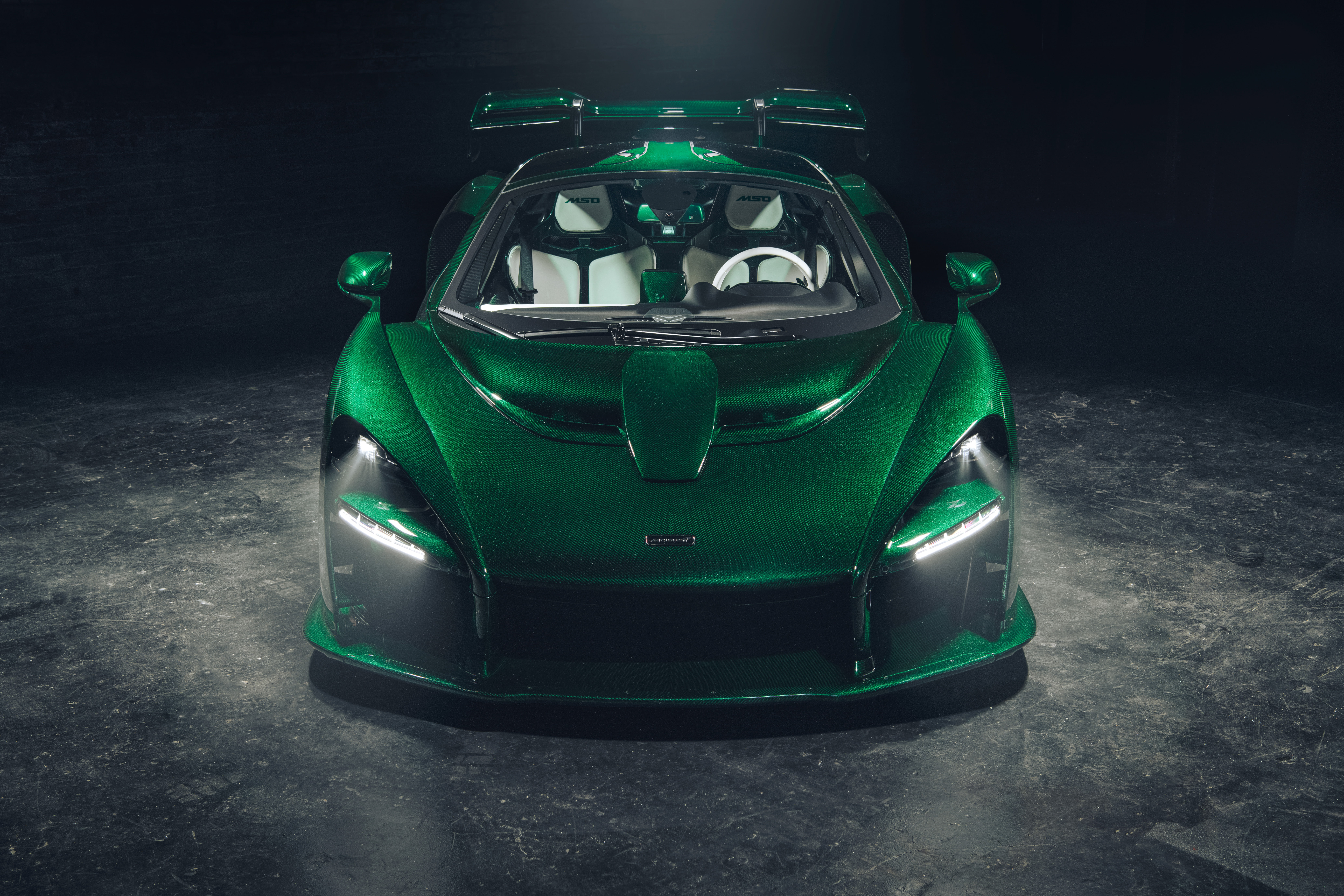 8K, McLaren Senna, Emerald Green, 8K, 4K, 2018, HD Wallpaper