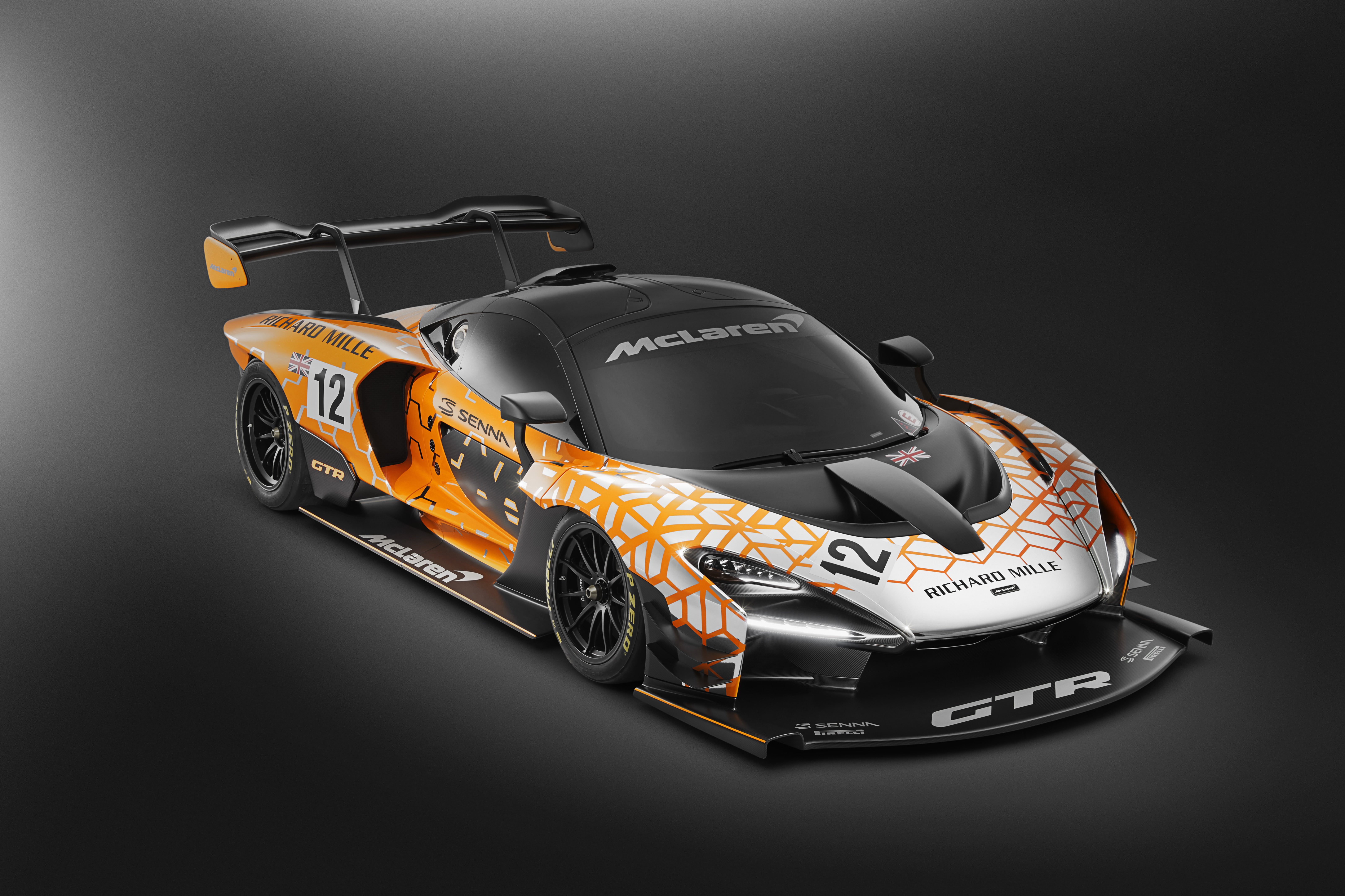 2018, mclaren, p, orange, 5K, McLaren Senna GTR Concept, 5K, gray, Geneva Motor Show, HD Wallpaper