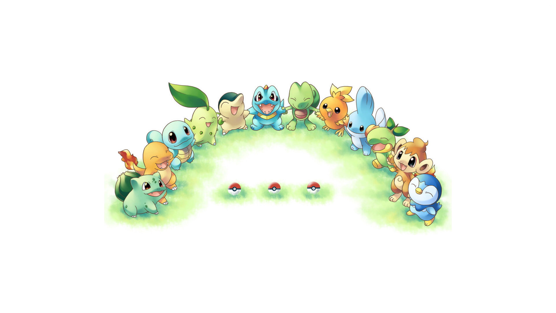 pokemon, poke, hd, 1080P, cartoon/comic, ball, white, HD Wallpaper