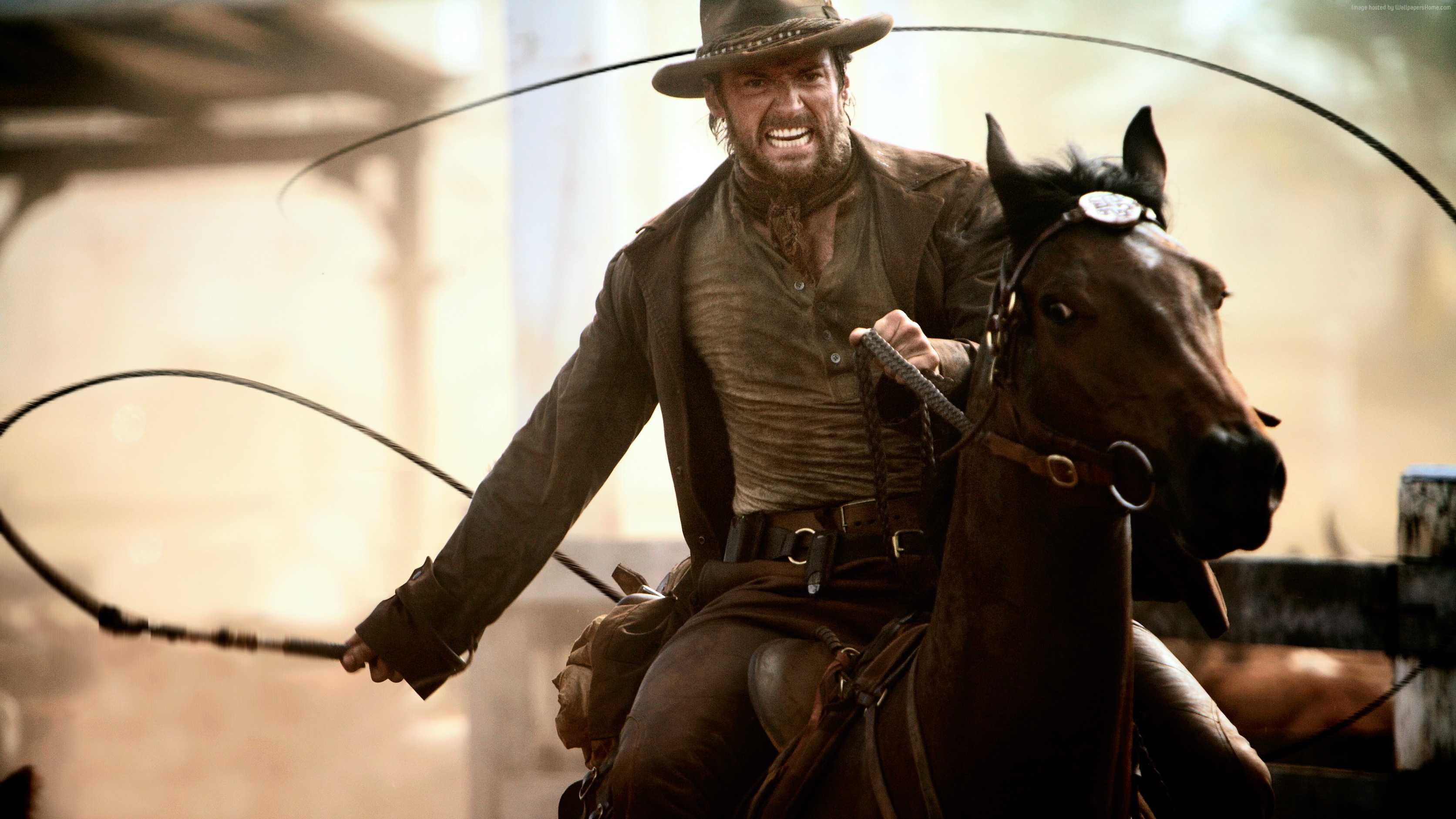 Most Popular Celebs in 2015, horse, cowboy, actor, Hugh Jackman, 2K, HD Wallpaper