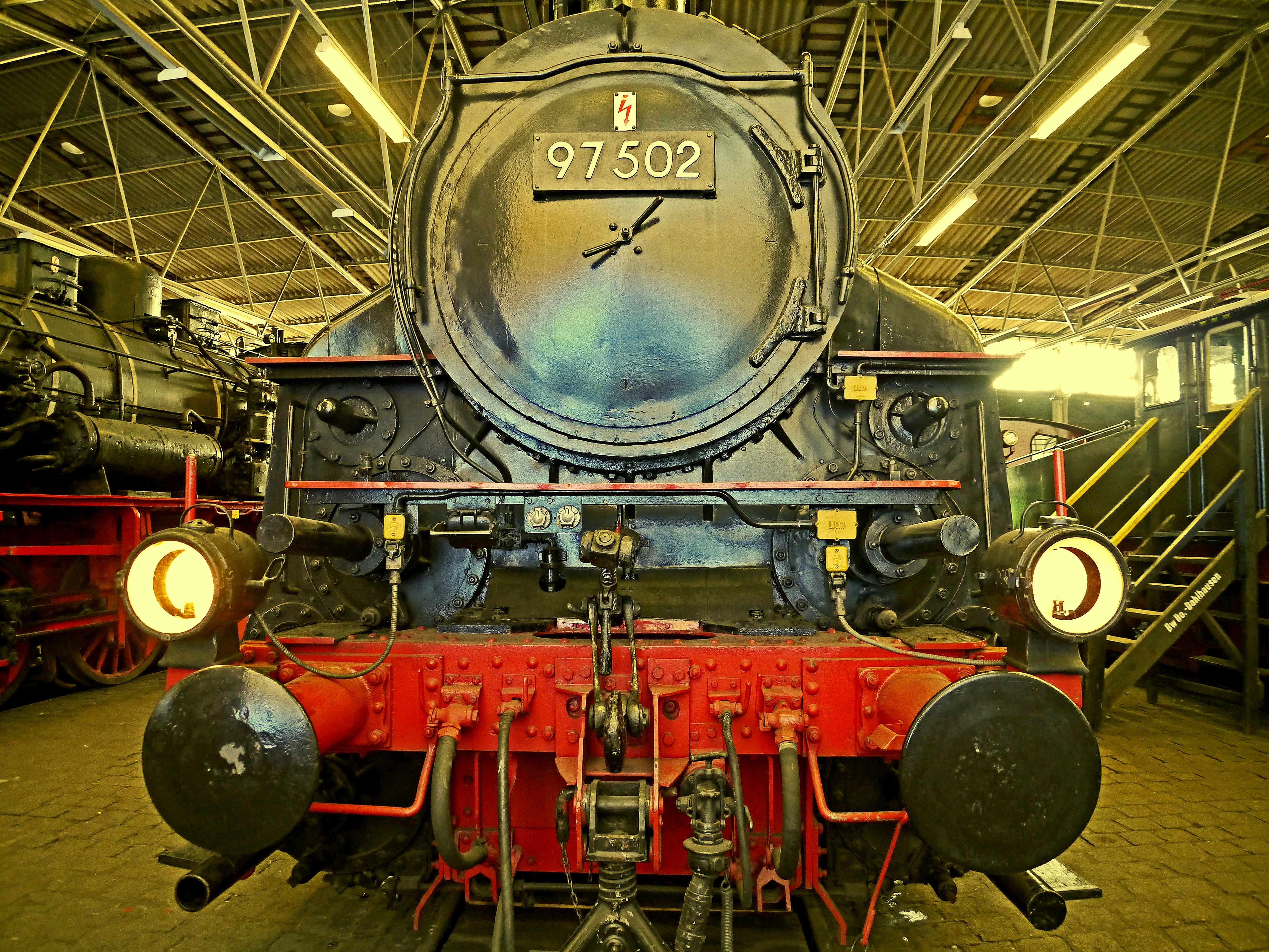 nostalgia, number, exhibit, steam locomotive, retro styled, antique, railway museum, normal track, day, baden-württemberg, railroad track, rack railway, HD Wallpaper