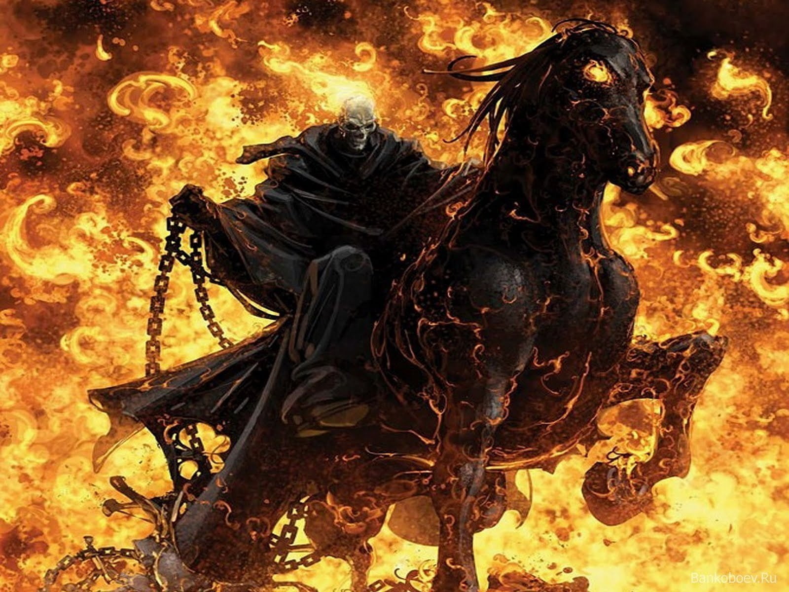 720P, normal, ghost, rider, fire, HD Wallpaper
