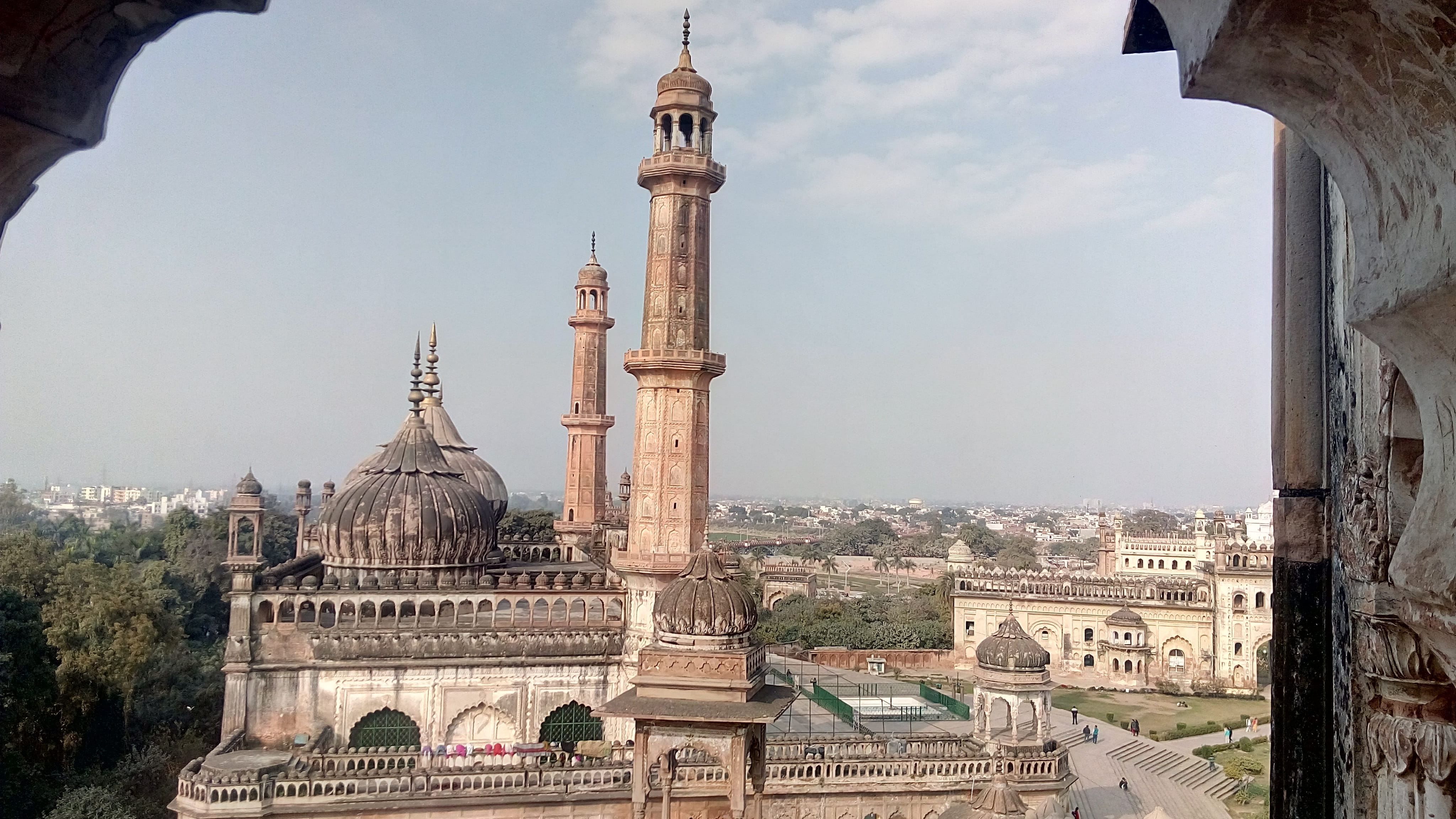 religious, muslim, city, belief, nature, 4K, old, architecture, culture, travel destinations, outdoors, minaret, sky, day, bara, tower, mosque, imambara, HD Wallpaper