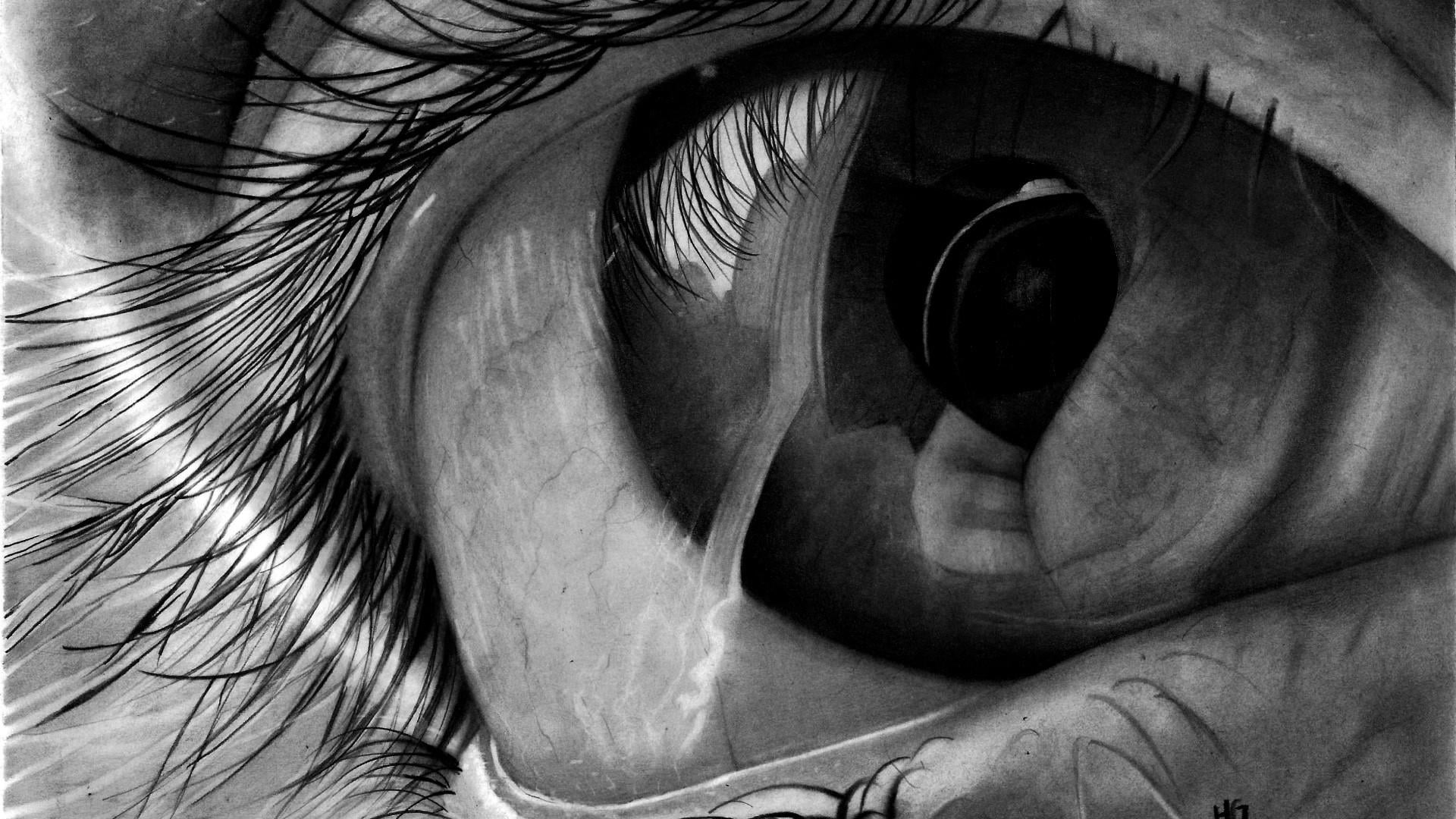 eyelid, human hair, unrecognizable person, front view, body part, human body part, real people, young adult, adult, life, leisure activity, eyelash, extreme close-up, HD Wallpaper