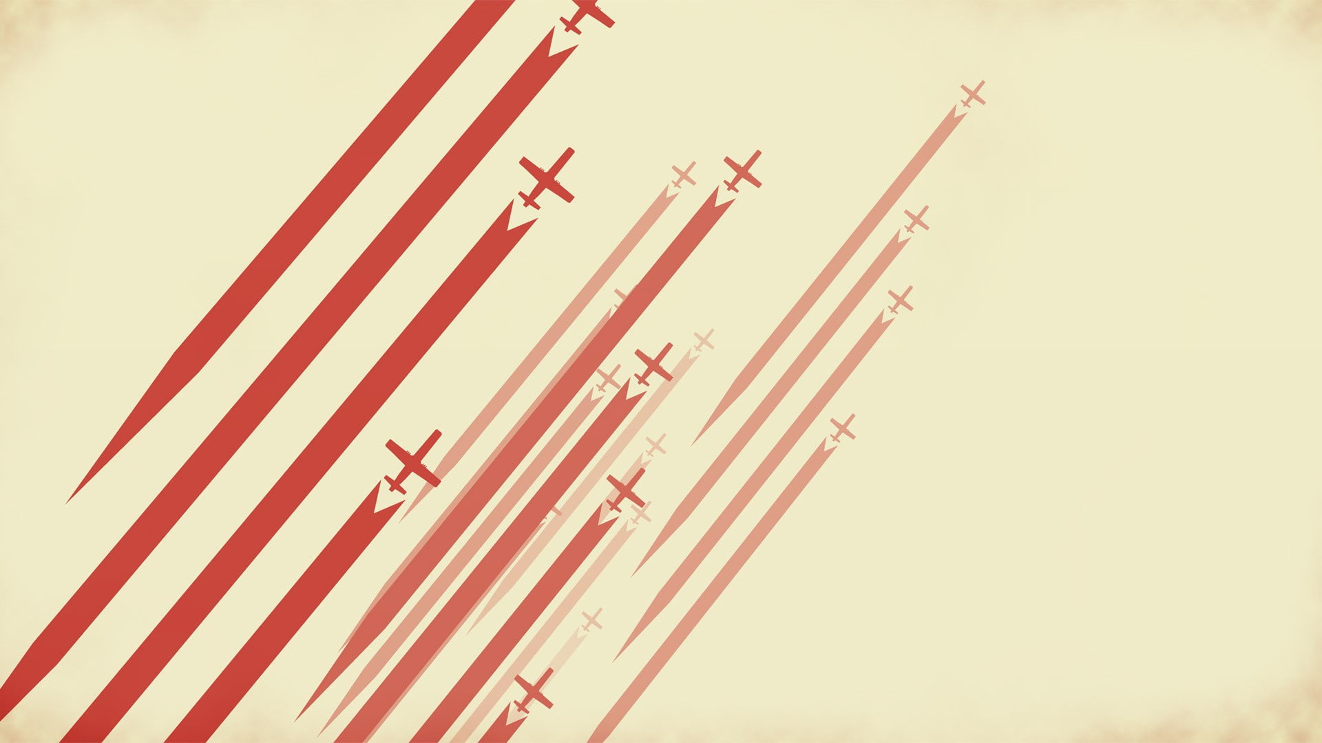 travel, red, sunny, stripes, simple background, airplane, mode of transportation, day, nature, white color, copy space, clear sky, sky, transportation, HD Wallpaper