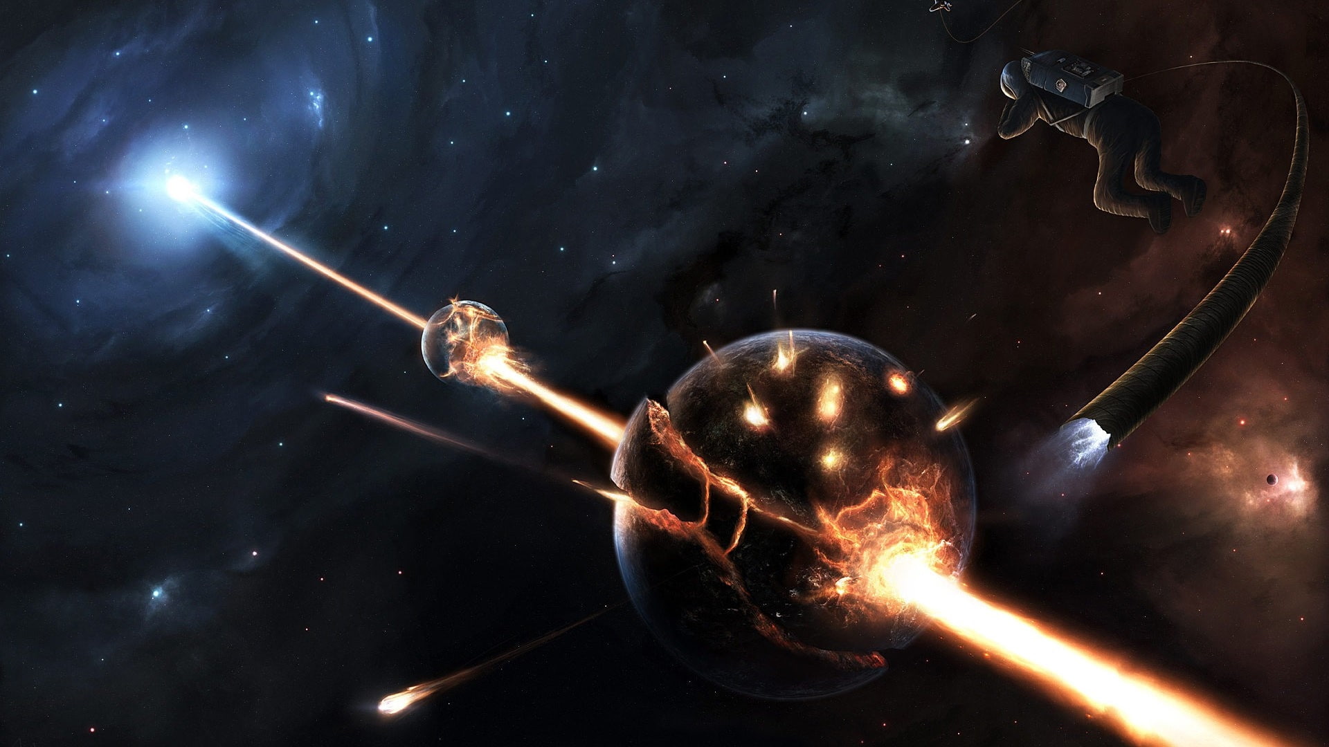 aircraft, x, space, digital, outer, art, digital art, outer space, 1080P, hd, HD Wallpaper