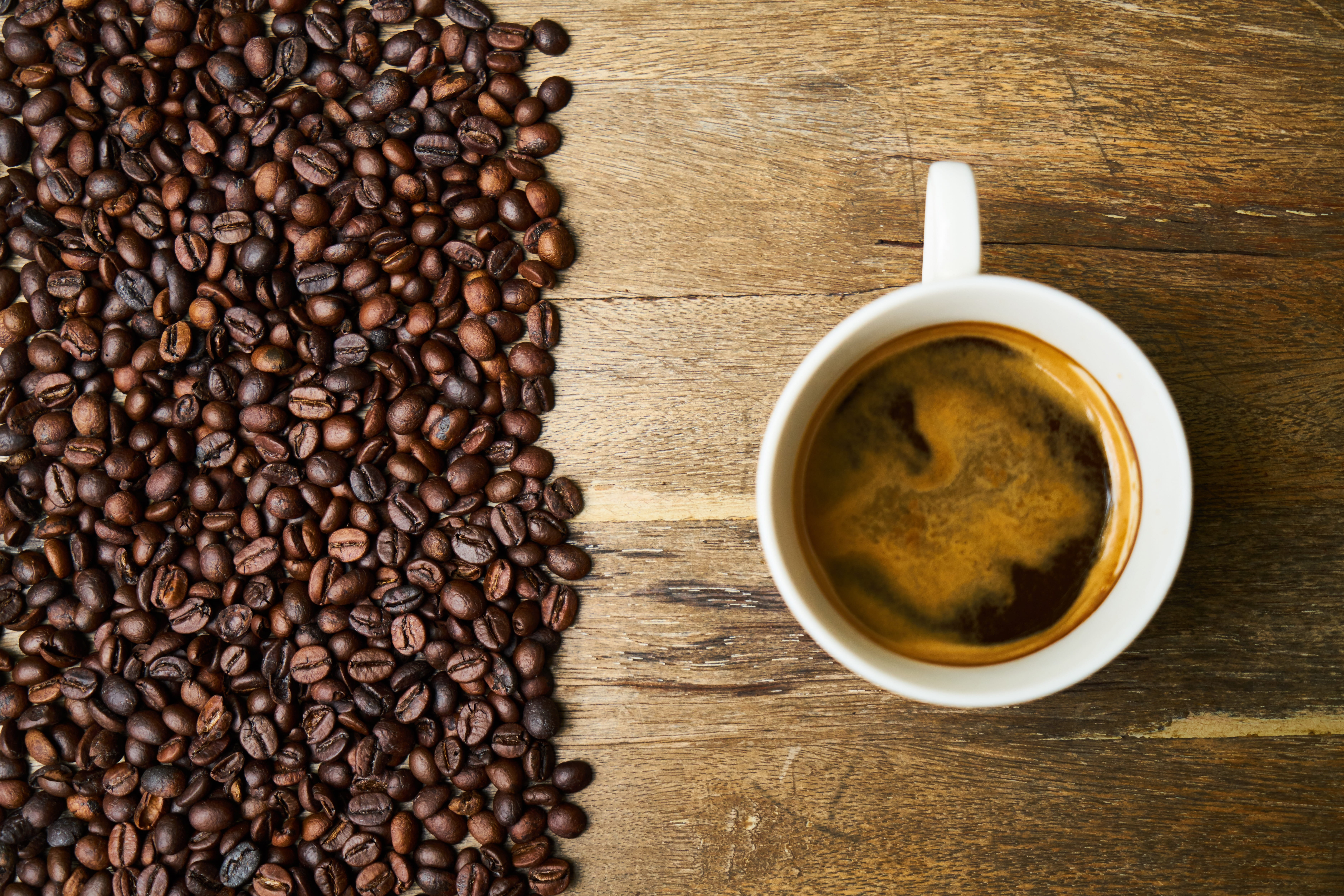backgrounds, directly above, morning, background, coffee cup, coffee, photo, food and drink, product photo, close-up, macro, cup, healthy lifestyle, photography, HD Wallpaper