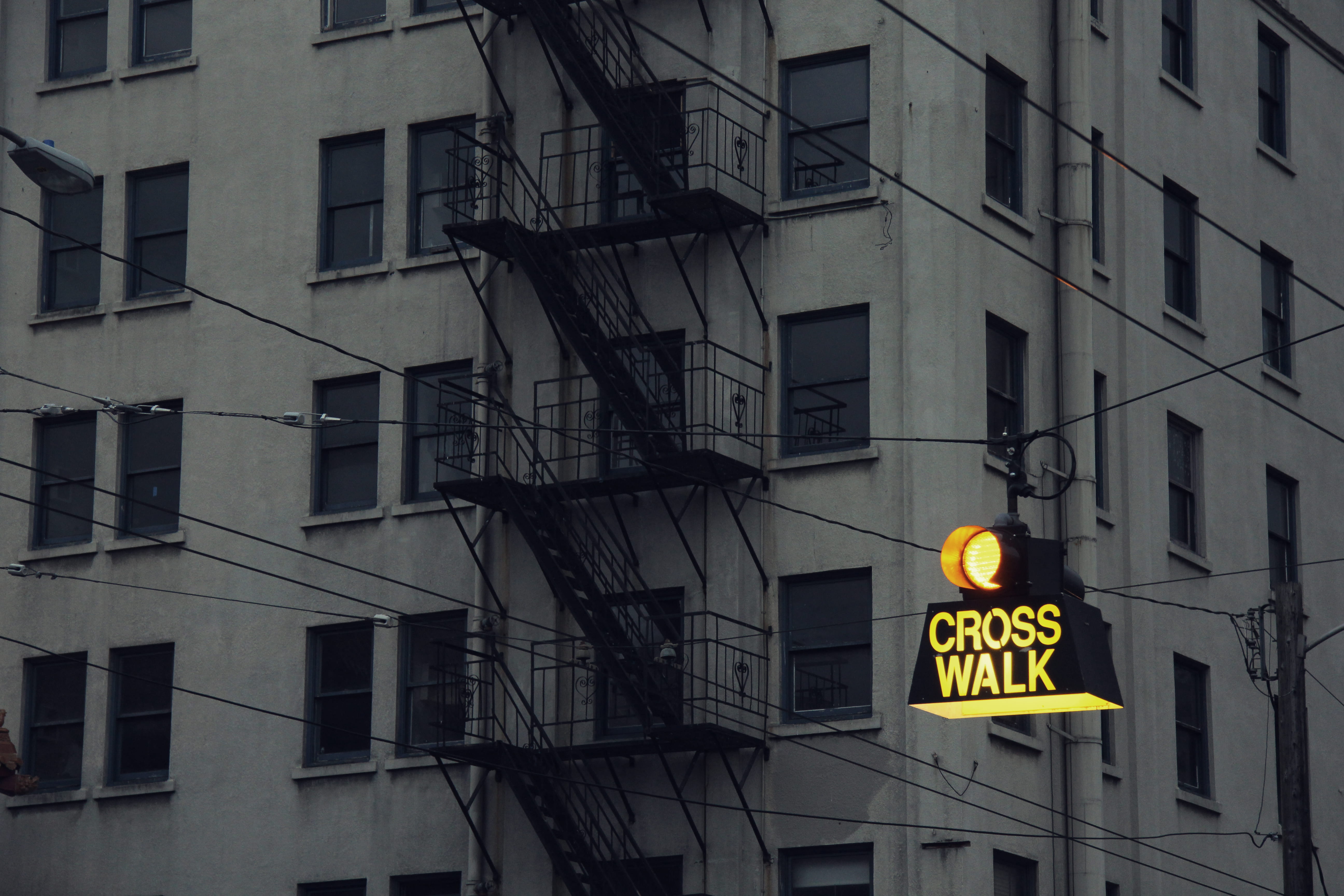 outdoors, stairs, capital letter, gray, walk, building exterior, street, lighted, day, urban, western script, communication, window, information, facade, HD Wallpaper