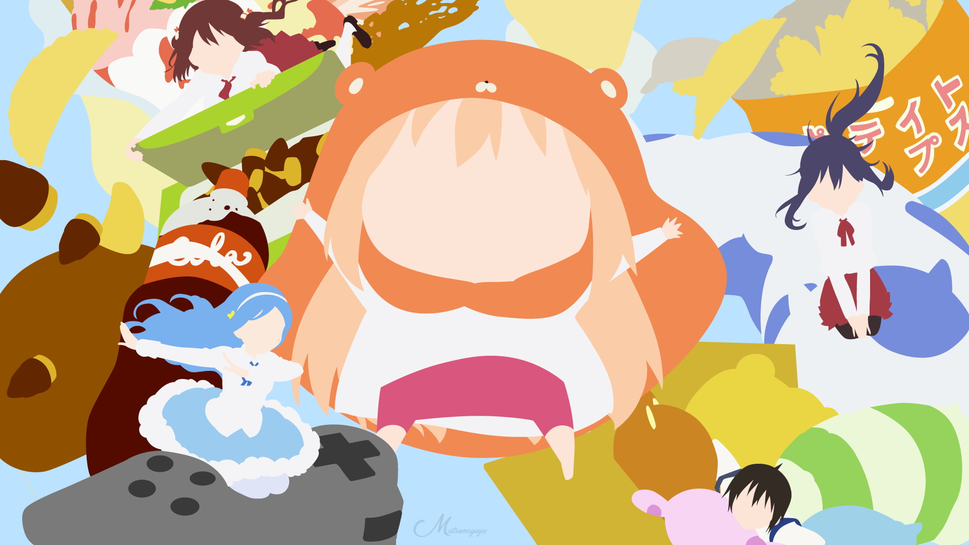 Taihei Doma, Sylphynford Tachibana, Nana Ebina, 1080P, Kirie Motoba, Umaru Doma, Himouto! Umaru-chan, Anime, HD Wallpaper
