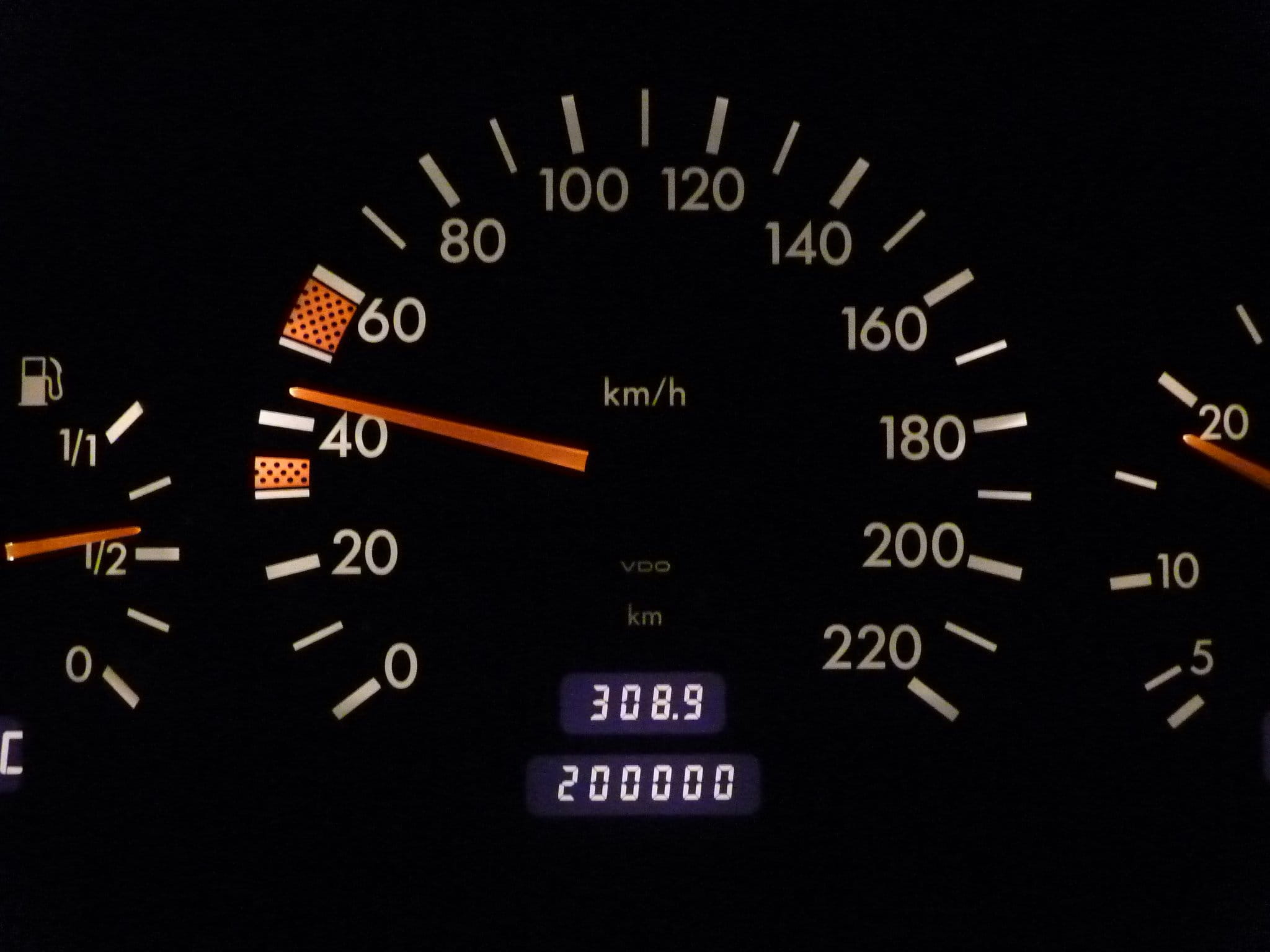 gauge, Speedo, dial, technology, speed, close-up, number, 1080P, no people, motor vehicle, Speedometer, Mileage, illuminated, kilometer display, studio shot, HD Wallpaper