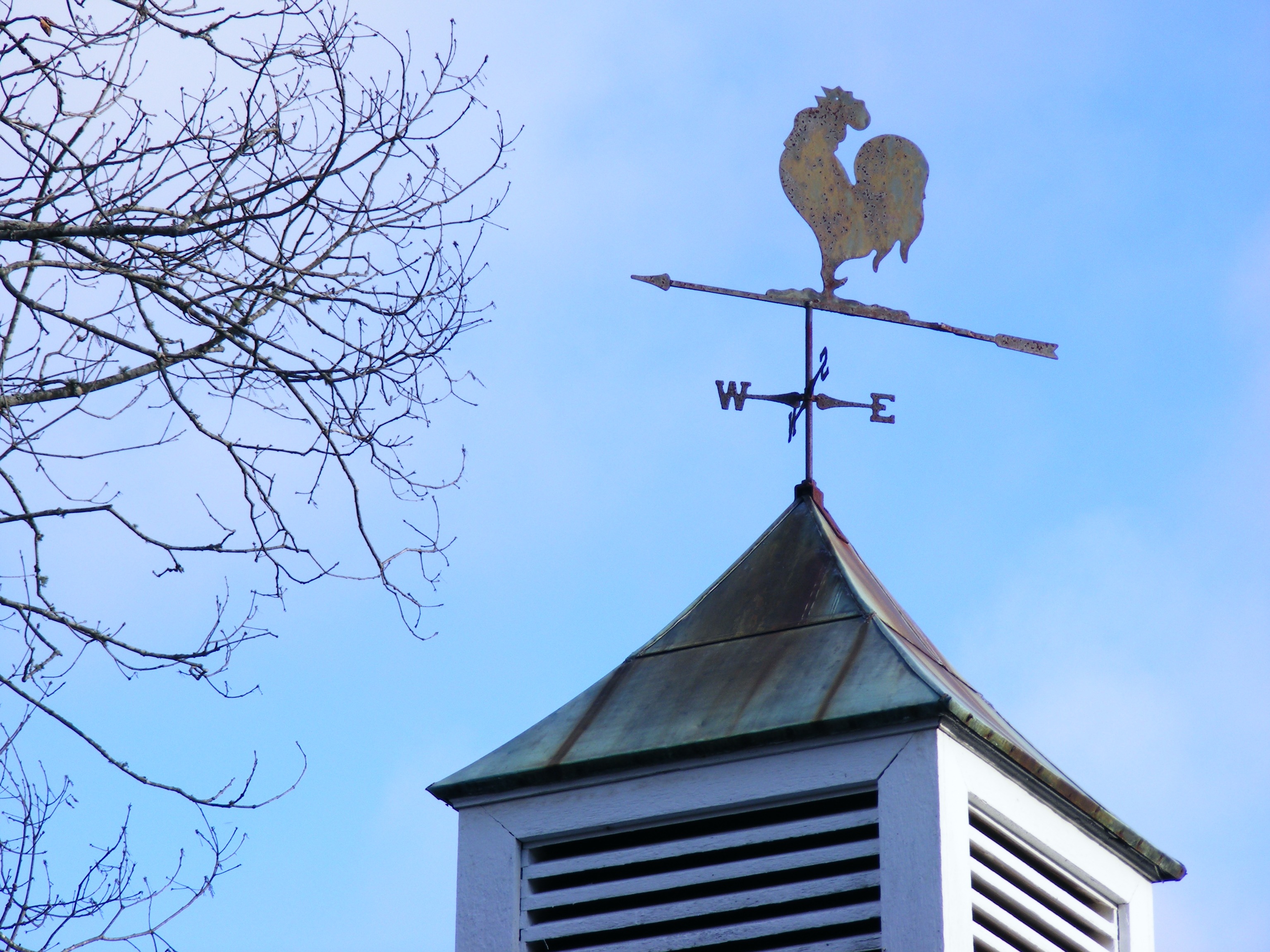 farm, building exterior, weather vane, wind direction indicator, bare, guidance, built structure, weathercock, weathervane, no people, animal, architecture, HD Wallpaper