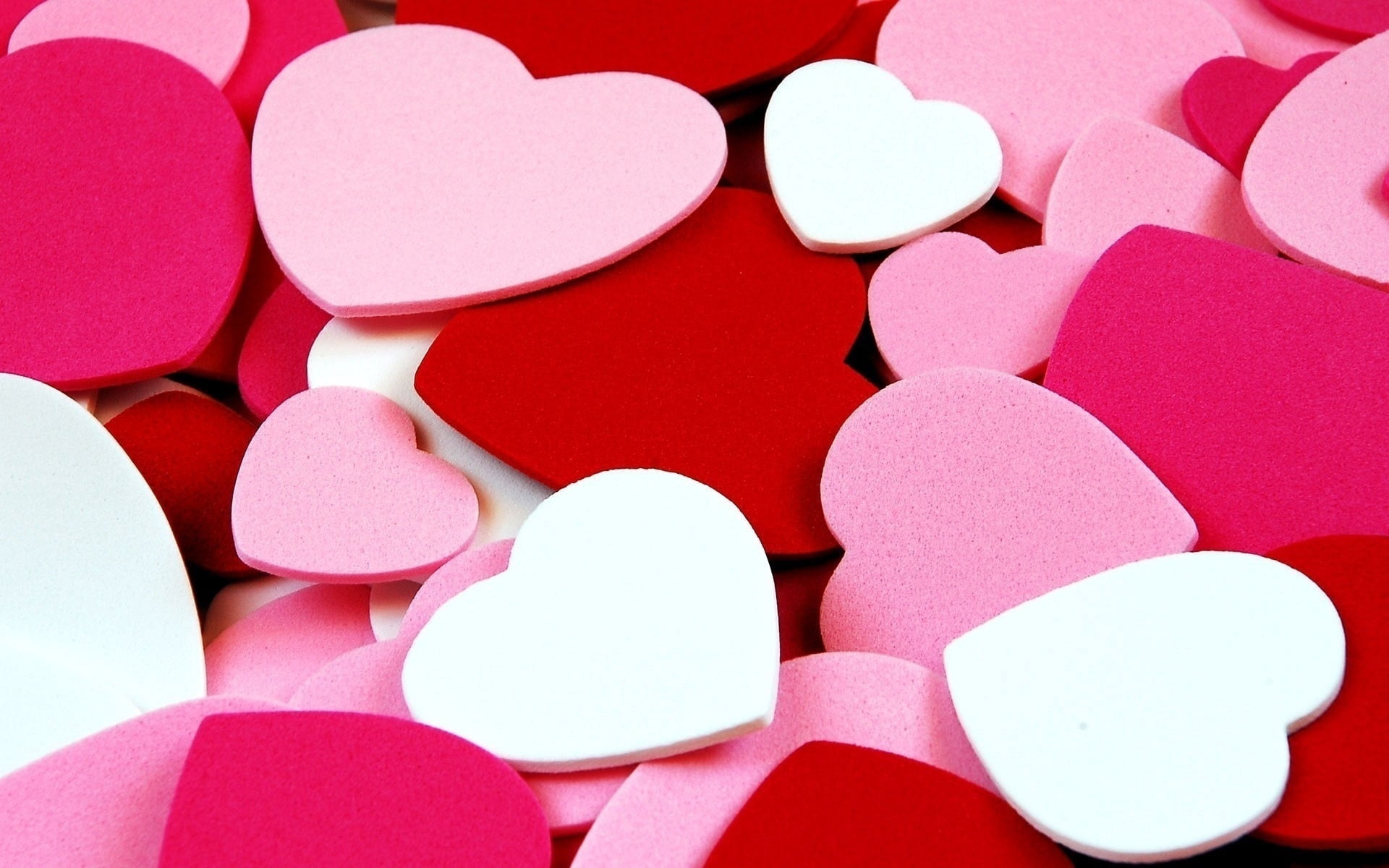 symbol, valentines Day - Holiday, valentine, romance, heart, studio Shot, indoors, dose, 1080P, backgrounds, pattern, close-up, white color, multi colored, HD Wallpaper