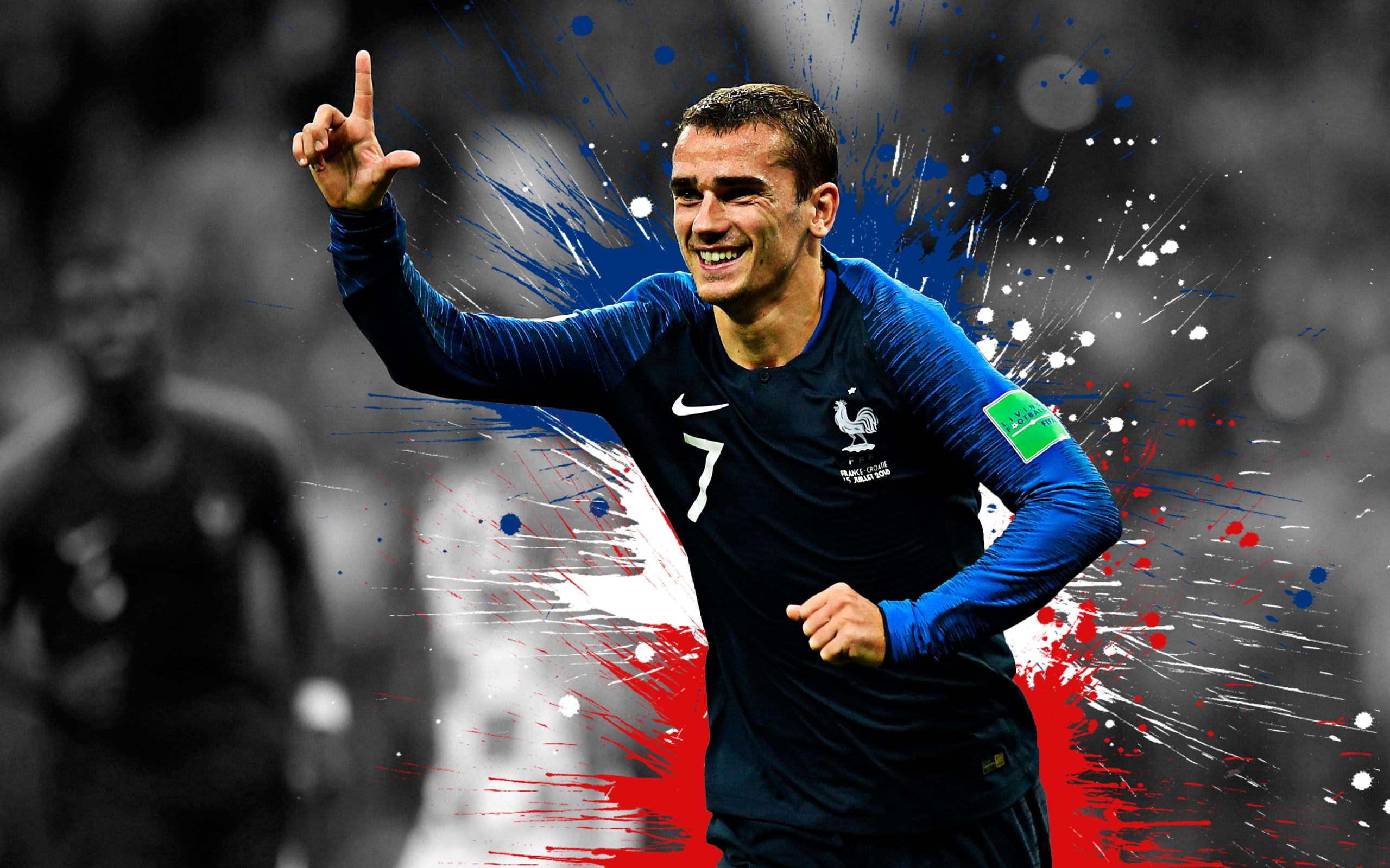 French, 2K, Antoine Griezmann, Soccer, HD Wallpaper