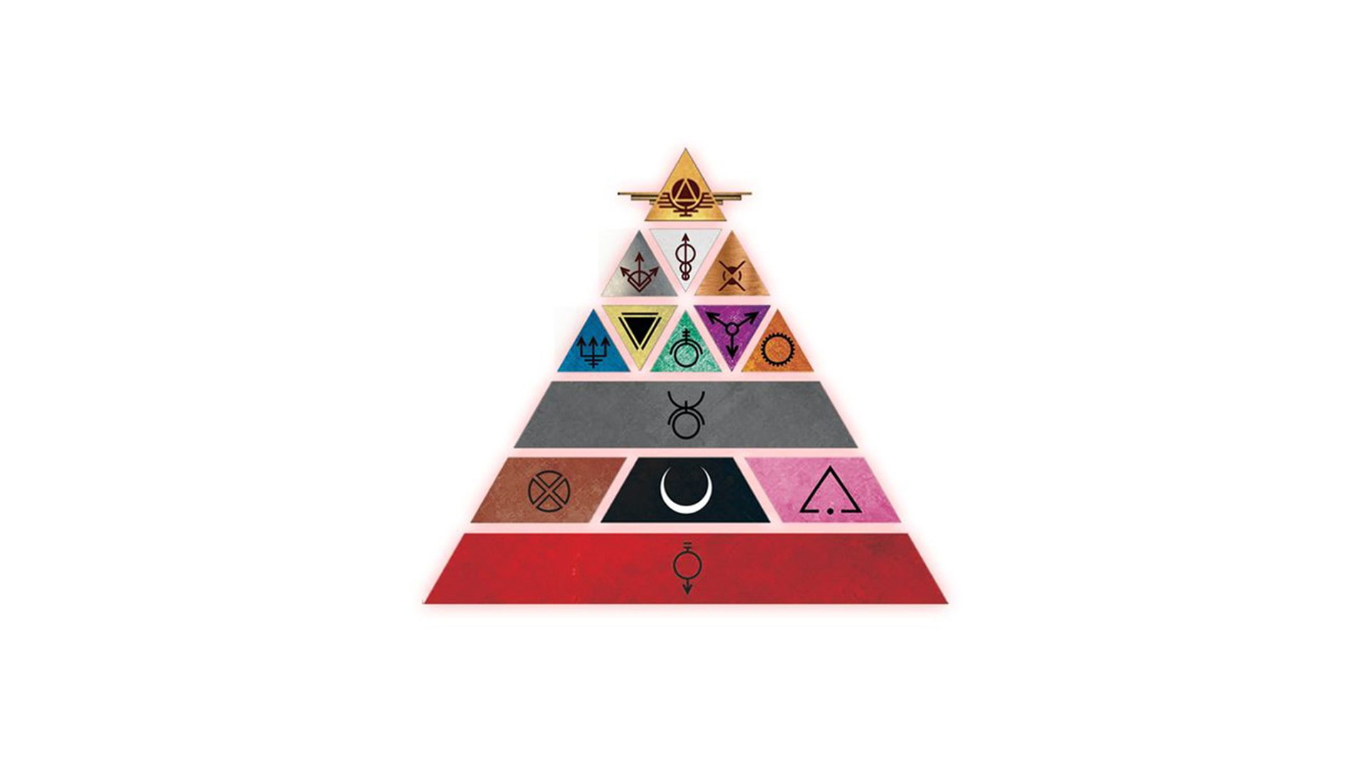 text, Red Rising, white background, triangle shape, artwork, no people, religion, sign, human representation, studio shot, close-up, indoors, multi colored, HD Wallpaper