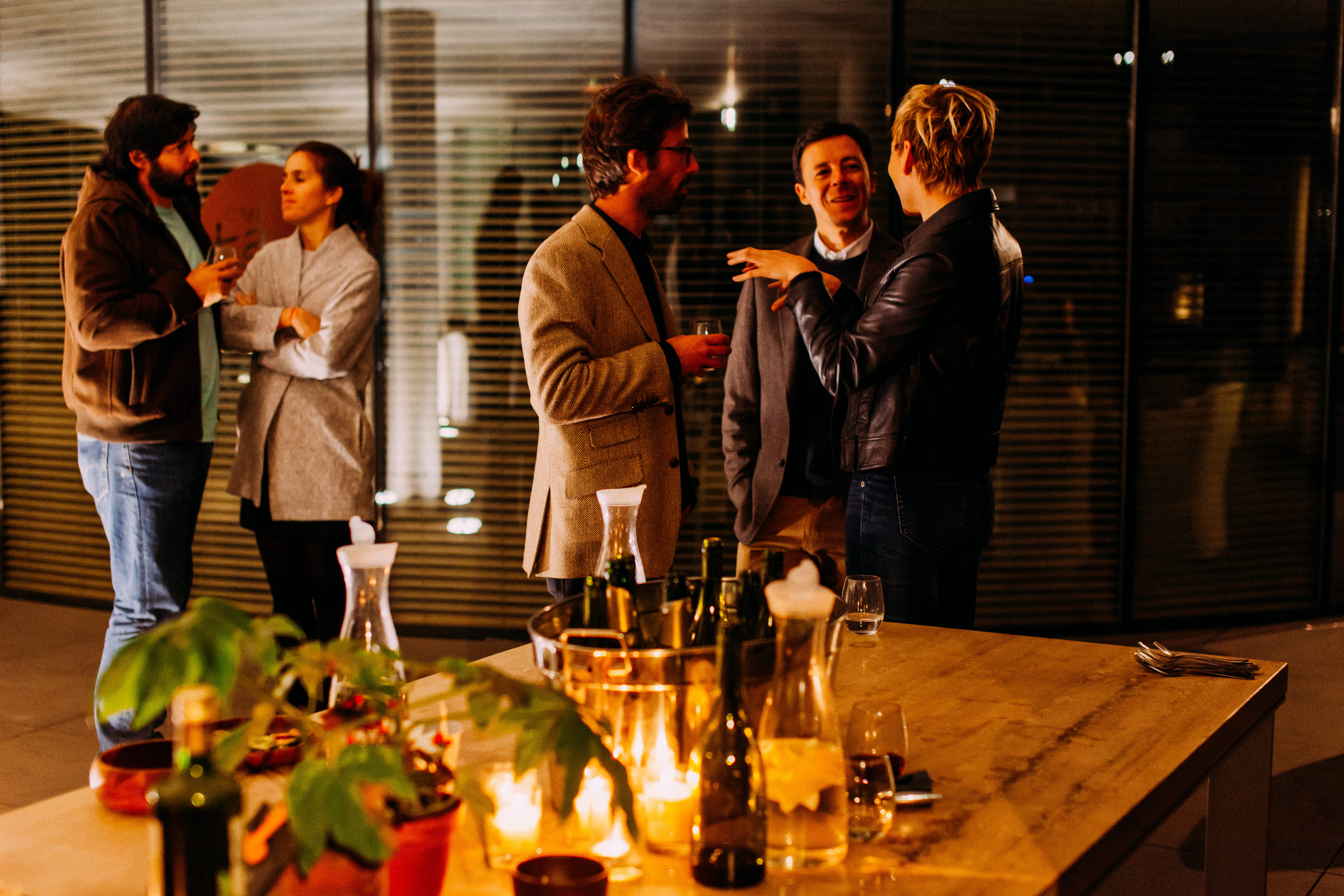 standing, alcohol, glass, wine, adult, young women, near, drink, drinking, person, bottle, 5K, refreshment, friendship, young men, interacting, table, HD Wallpaper