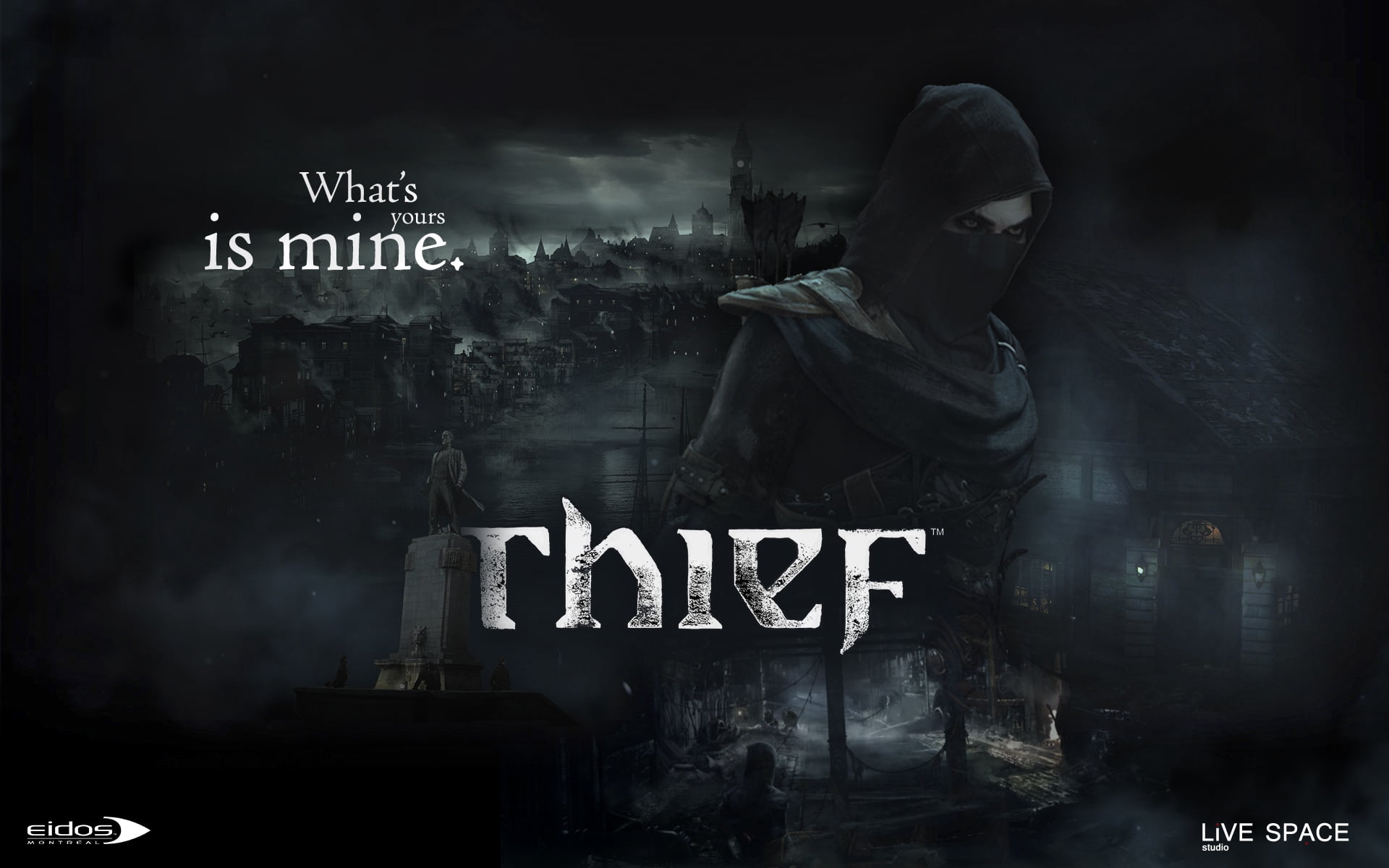 glass - material, portrait, dark, digital composite, real people, cover, one person, thief, game, communication, wall - building feature, architecture, HD Wallpaper