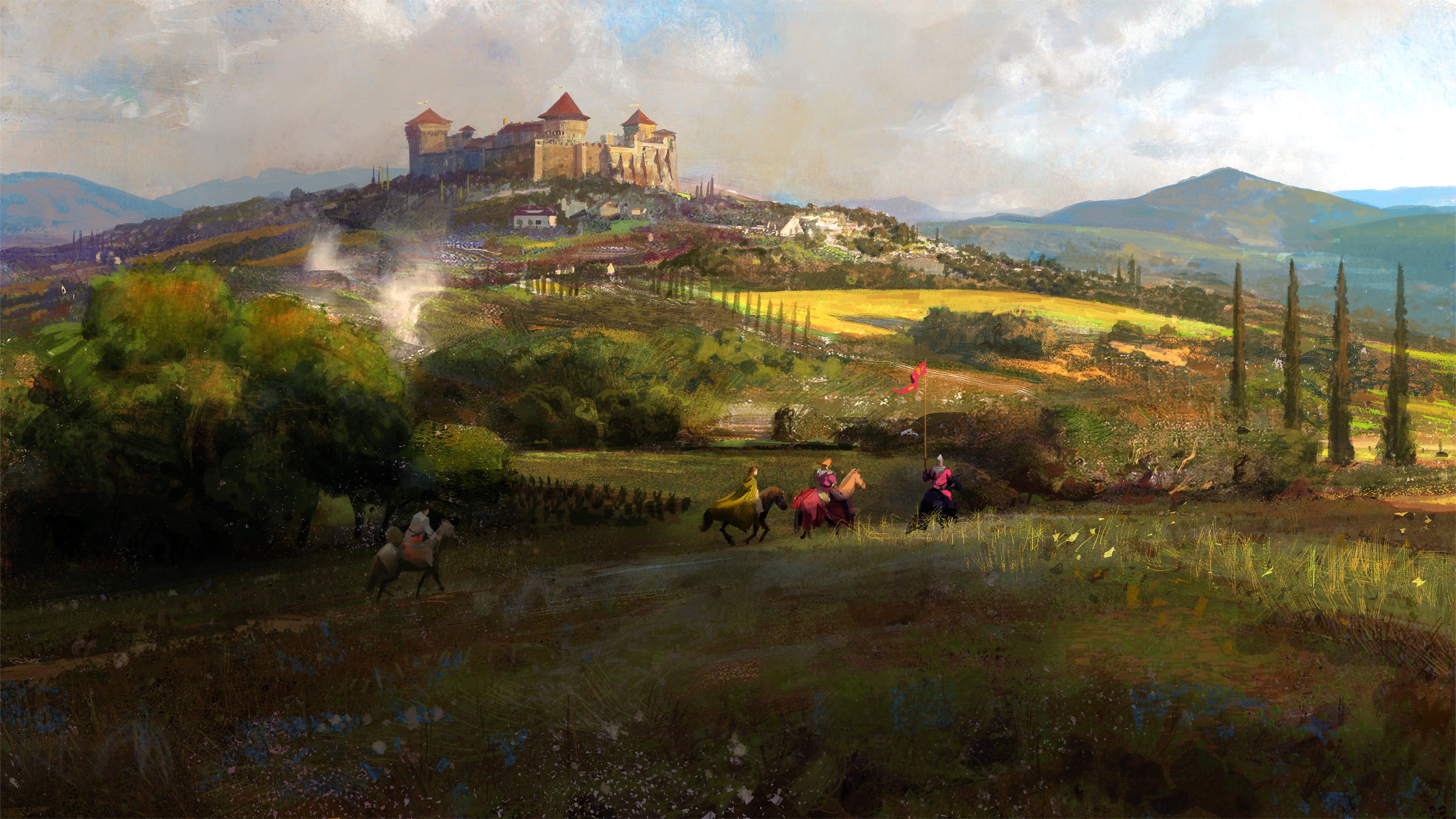 artwork, video games, Paradox Interactive, game art, video game art, Crusader Kings III, 4K, HD Wallpaper