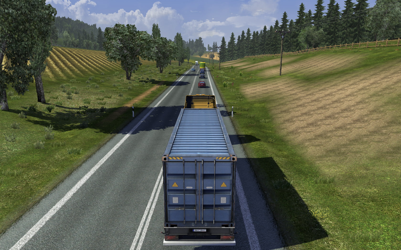 high angle view, nature, highway, day, architecture, outdoors, Euro Truck Simulator 2, built structure, grass, no people, the way forward, plant, direction, HD Wallpaper