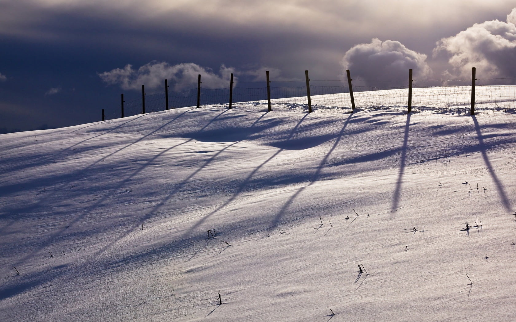 environment, snowcapped mountain, tranquility, nature, no people, stakes, clouds, metal, beauty in nature, built structure, land, covering, winter, cloud - sky, HD Wallpaper