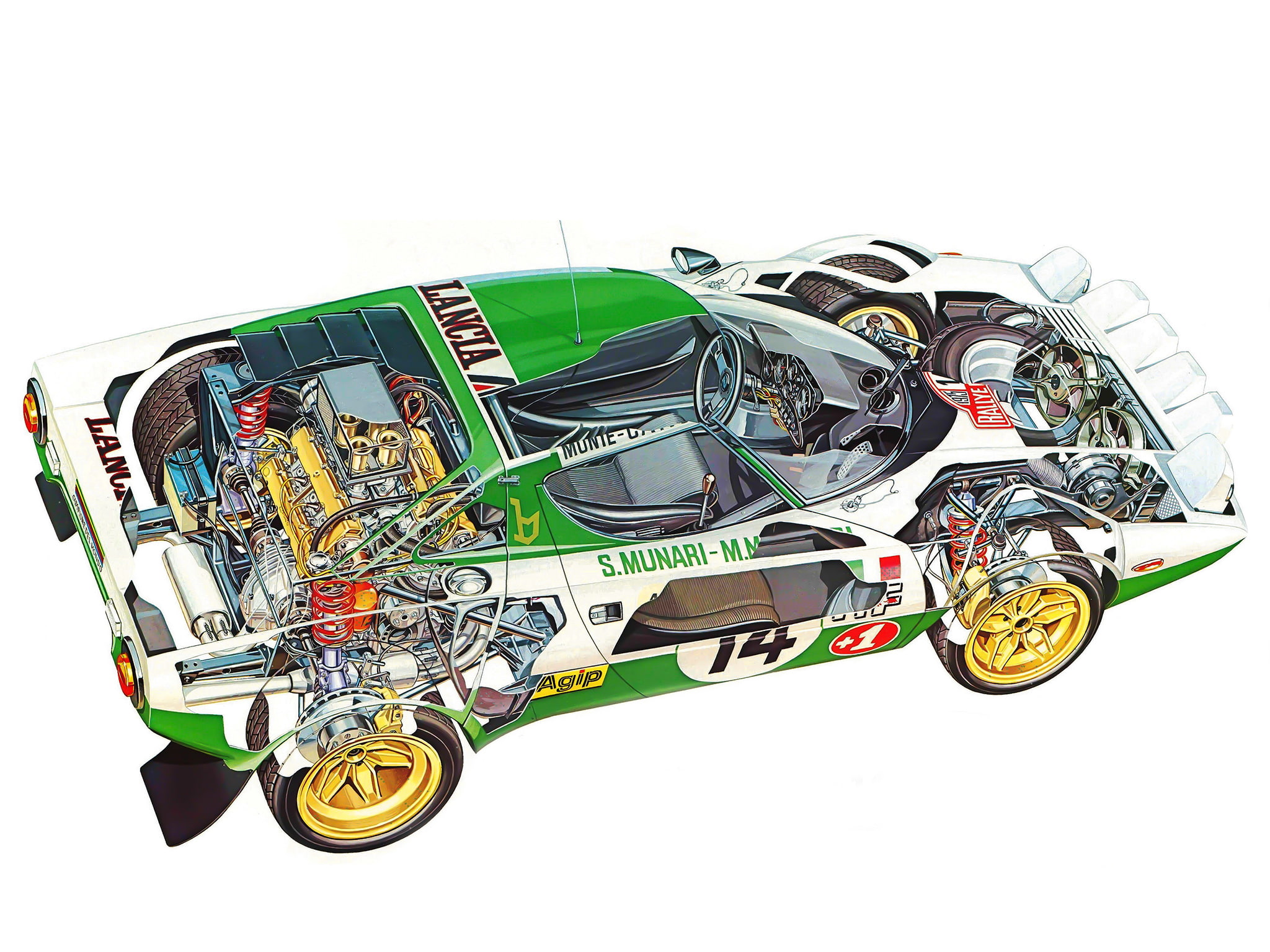 group, racing, lancia, cutaway, race, interior, stratos, 1972, engine, 1080P, HD Wallpaper