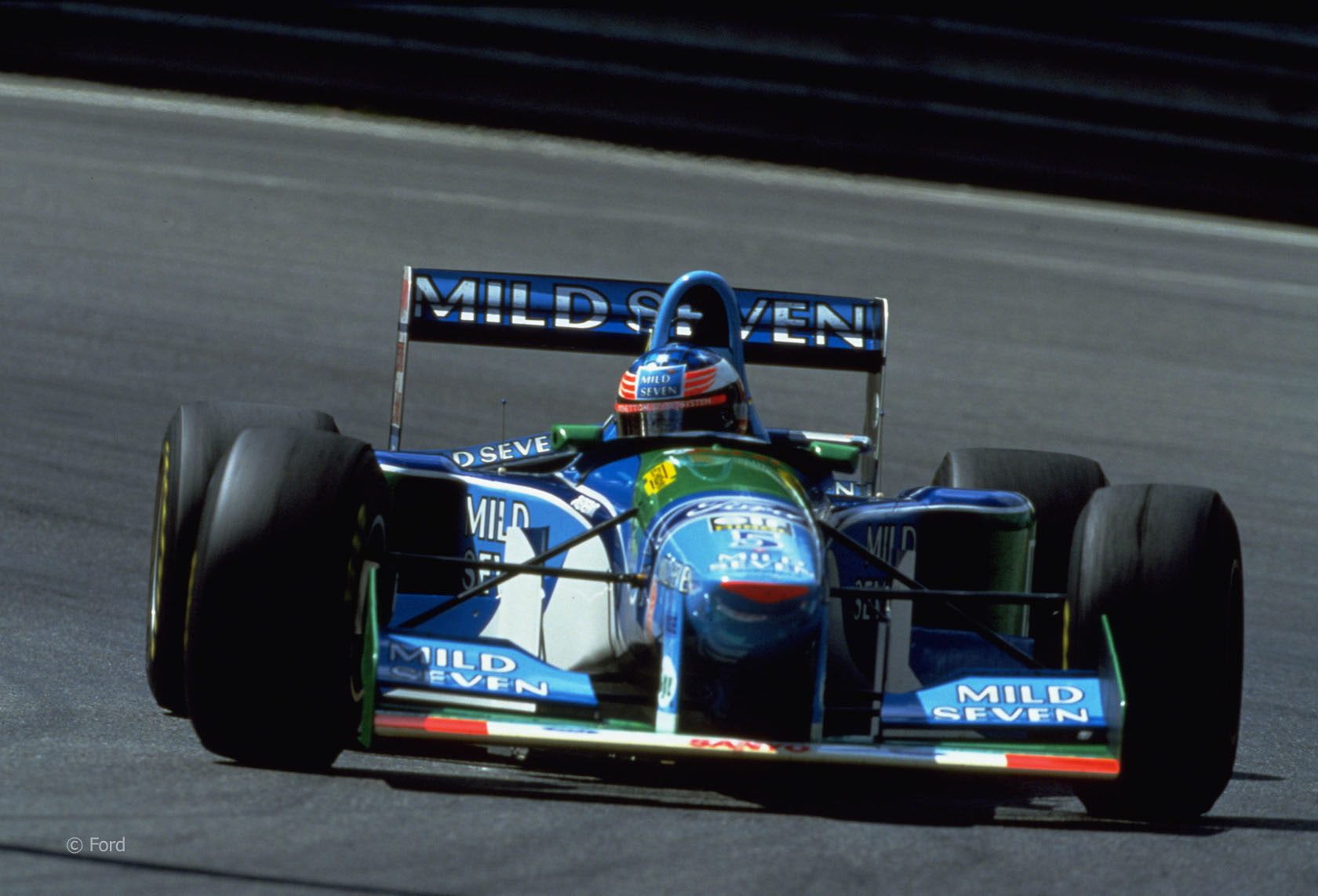 communication, benetton, auto racing, outdoors, formula one racing, one, car, formula, mode of transportation, sports race, no people, b194, competition, HD Wallpaper