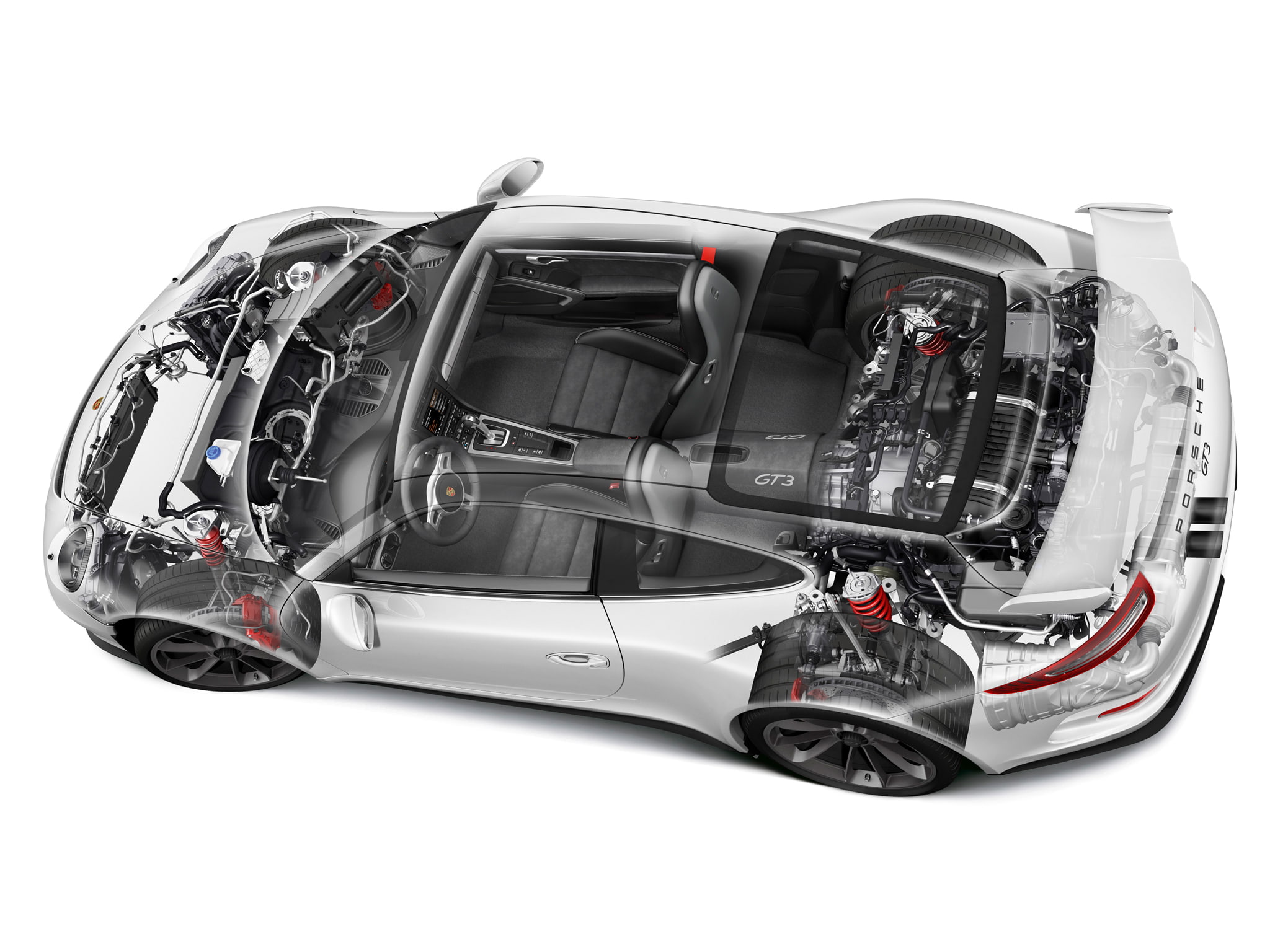 gt3, 2014, interior, cutaway, 911, 1080P, supercar, engine, porsche, 991, HD Wallpaper