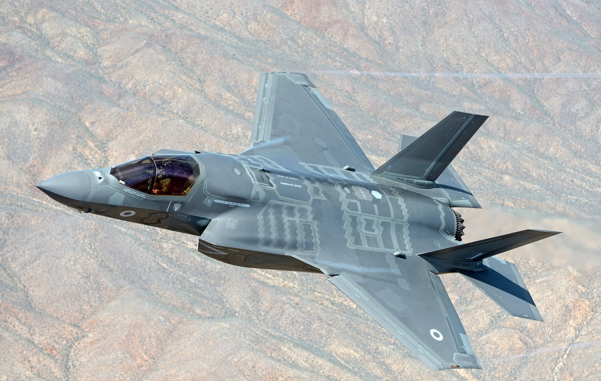 RAF F-35B Lightning ll, the plane, 1080P, weapons, HD Wallpaper