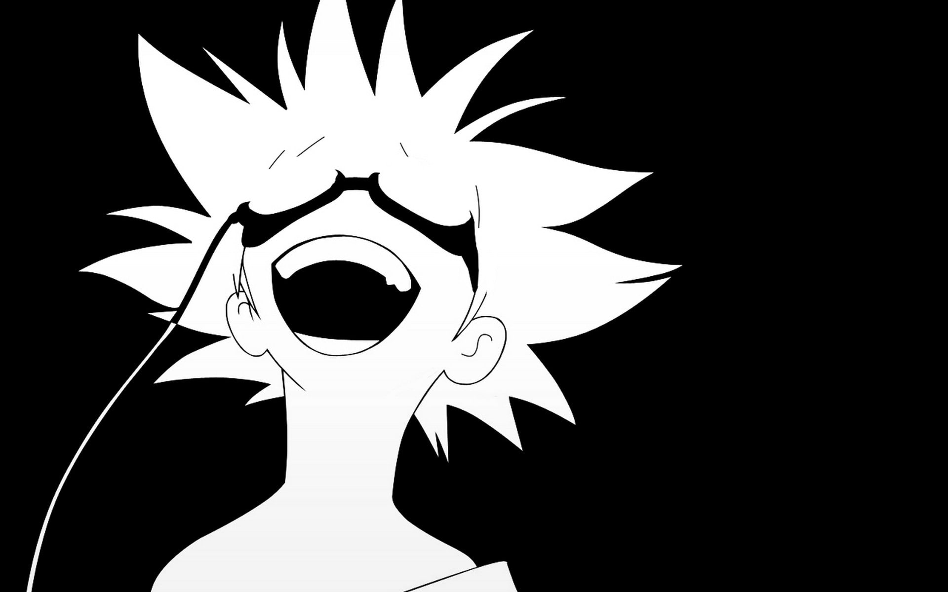 hd, cowboy, cowboy bebop, art, black, anime, white, black and white, bebop, 1080P, artwork, HD Wallpaper