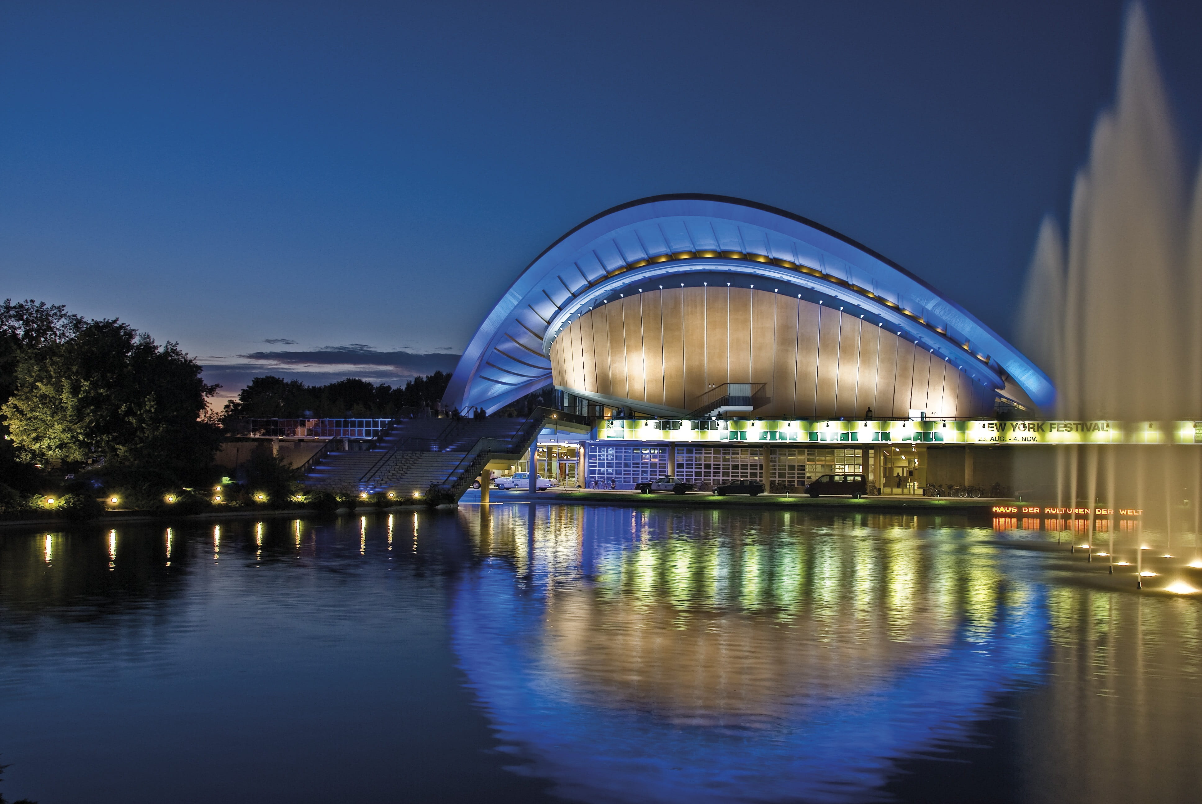 4K, river, illuminated, nature, dusk, bridge, architecture, night, reflection, arch bridge, building exterior, water, built structure, sky, connection, HD Wallpaper