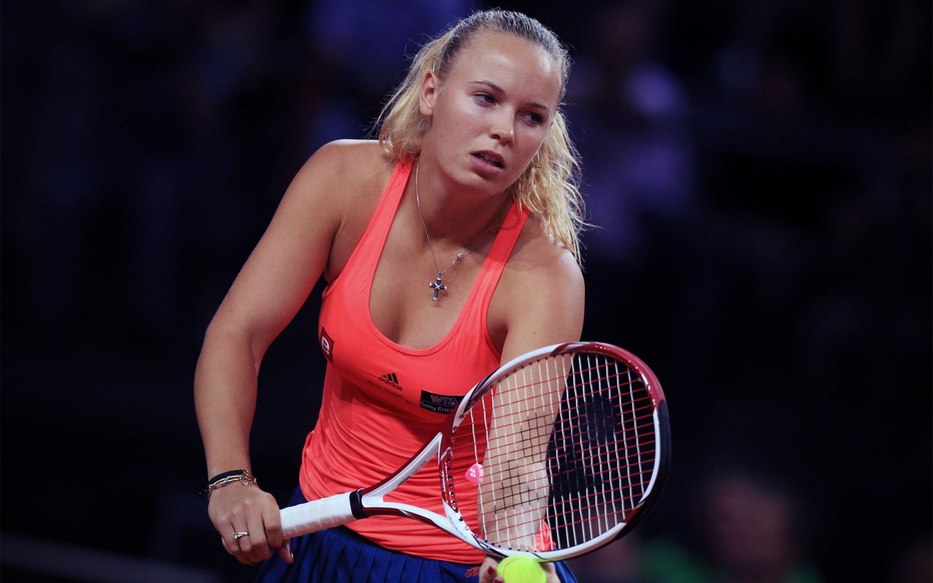 exhausted, 1080P, caroline, star, tennis, tired, wozniacki, HD Wallpaper