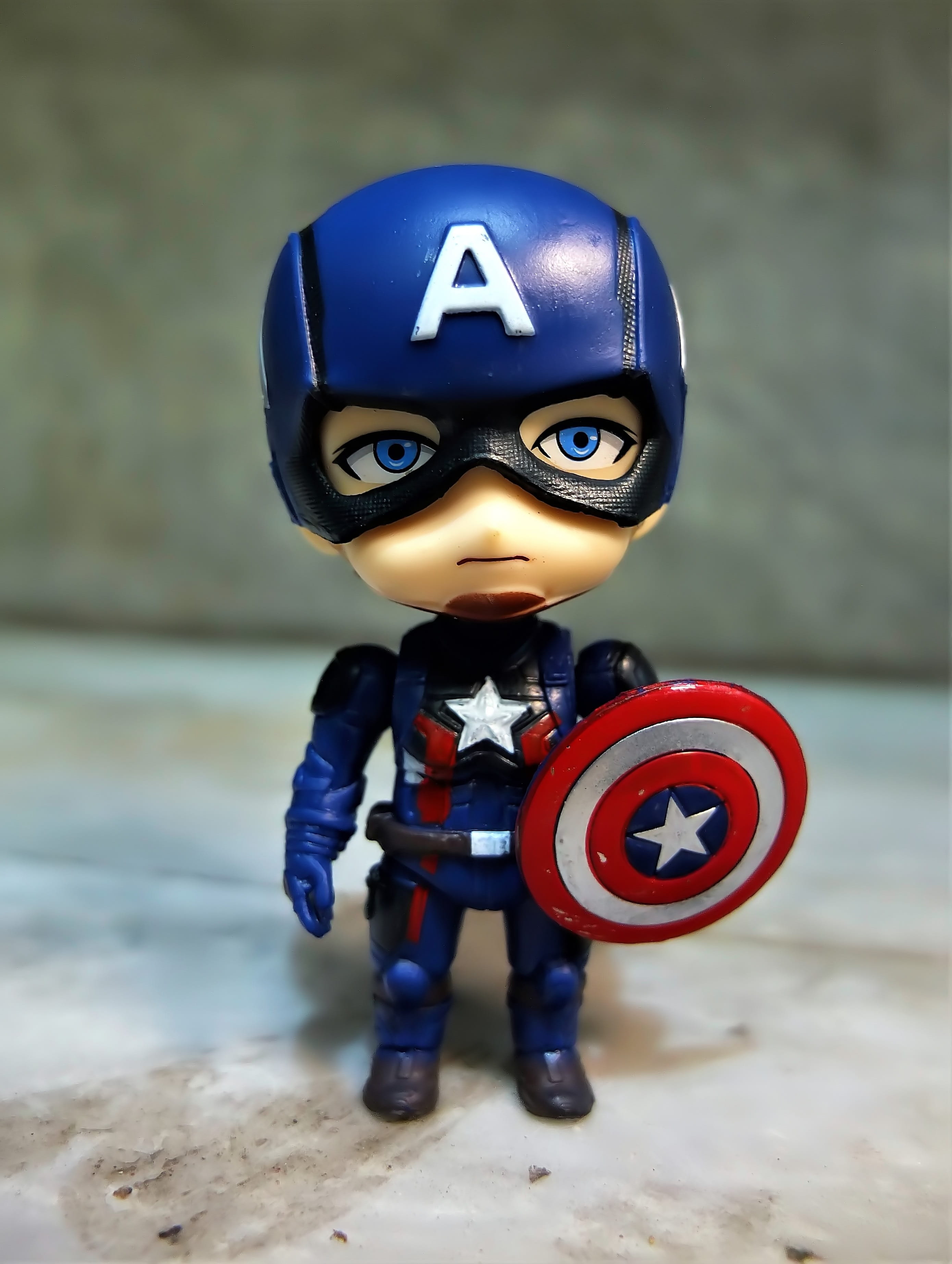 captain, plastic, male likeness, film, character, cute, representation, shield, focus on foreground, star, cartoon, futuristic, close-up, still life, art and craft, Phone HD Wallpaper