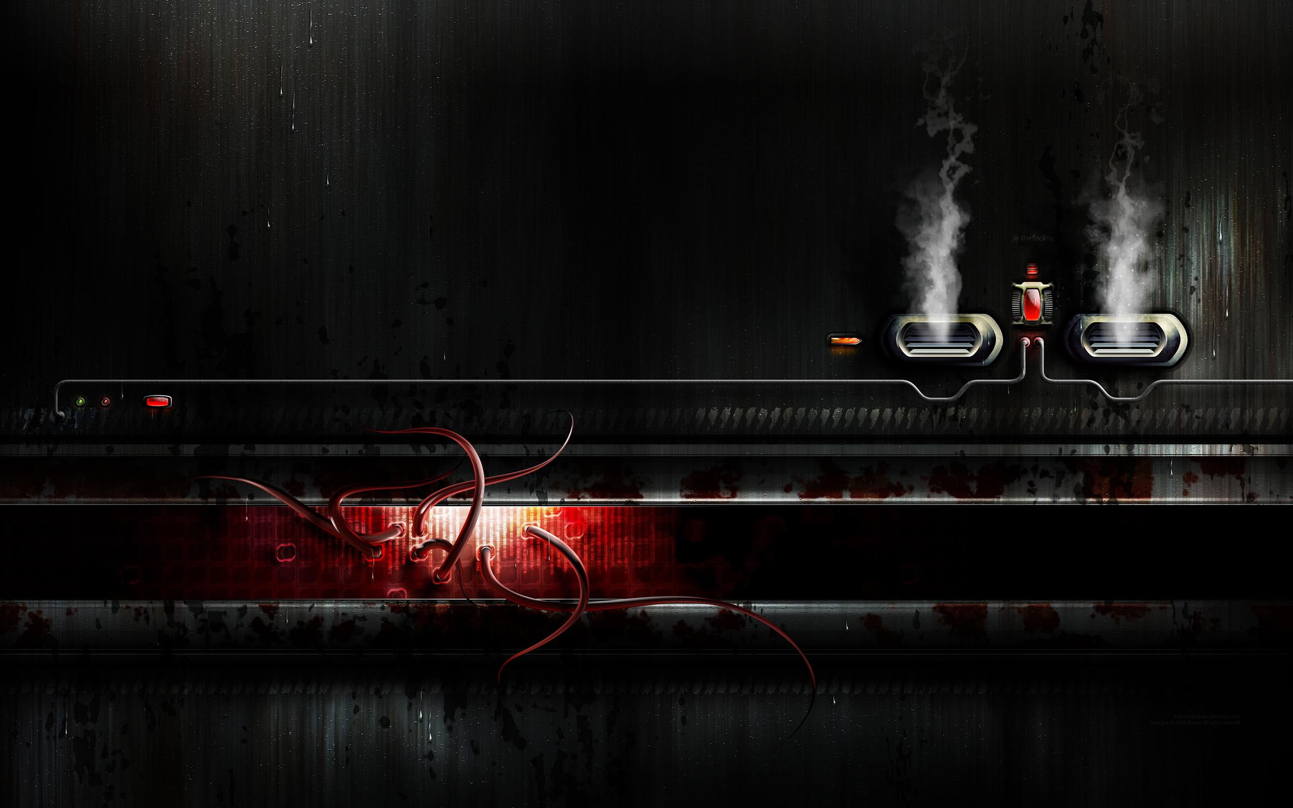 2K, dark, facility, creative and graphics, HD Wallpaper