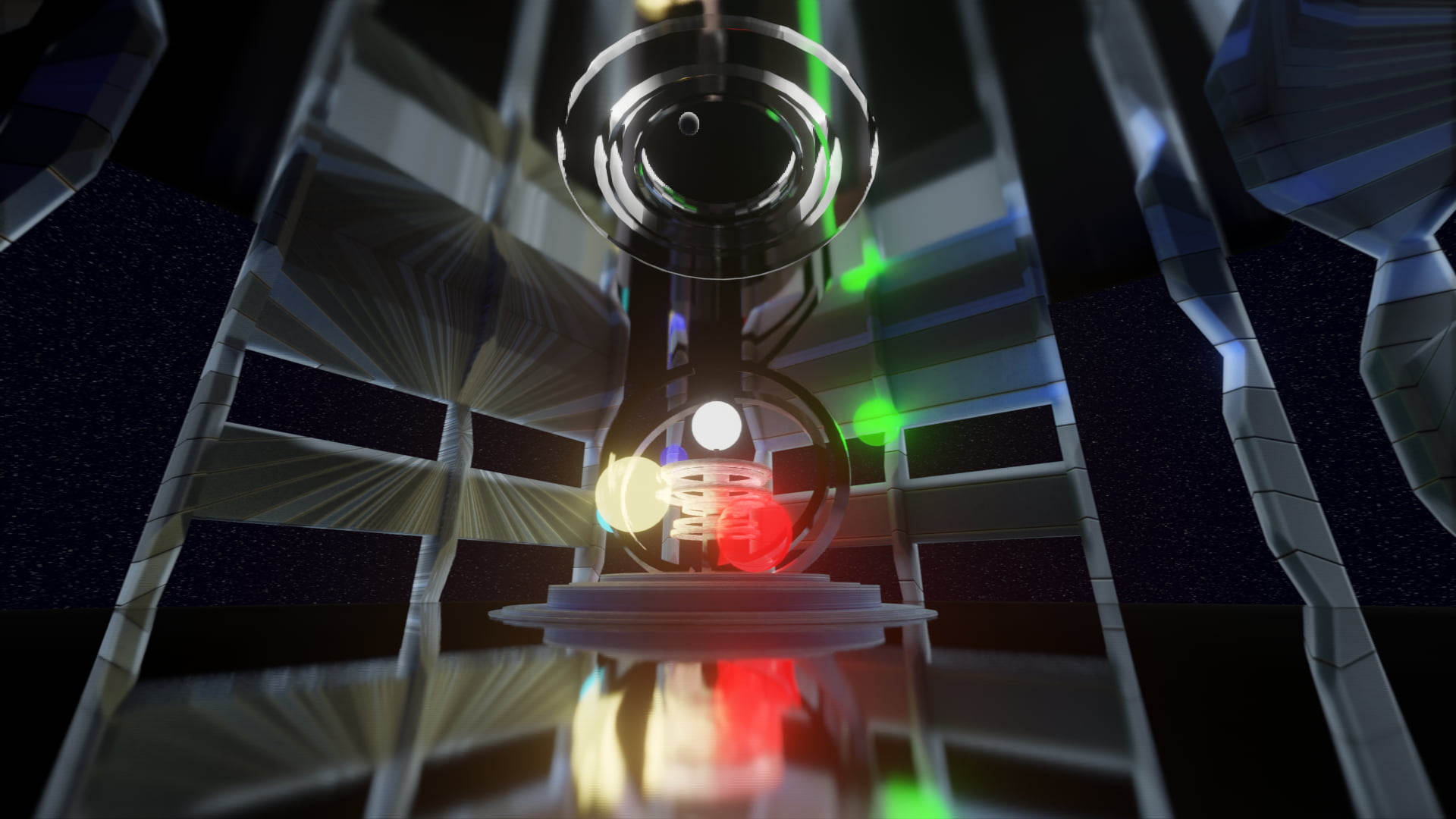 3D graphics, 1080P, 3D Abstract, science fiction, time, Blender, stars, HD Wallpaper