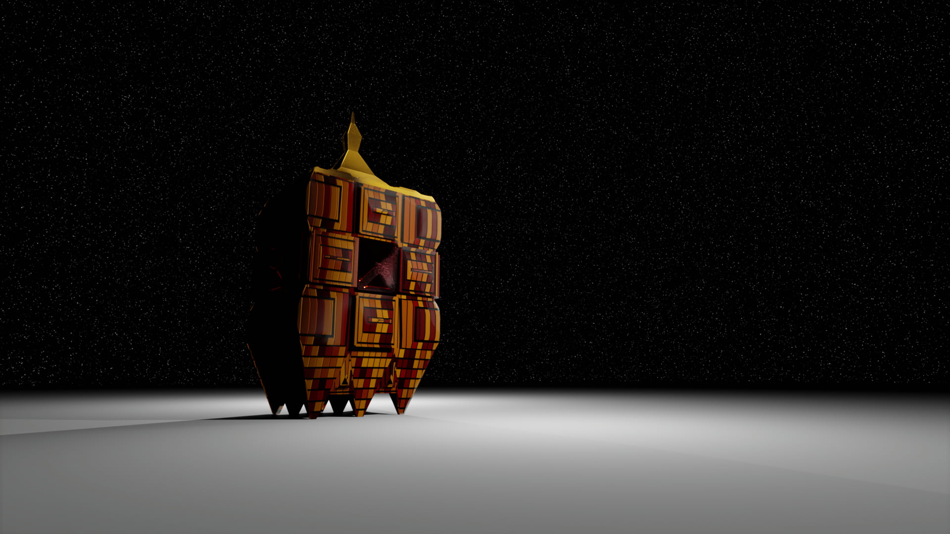 3D Abstract, Blender, abstract, 1080P, Time Machine, science fiction, 3D graphics, HD Wallpaper