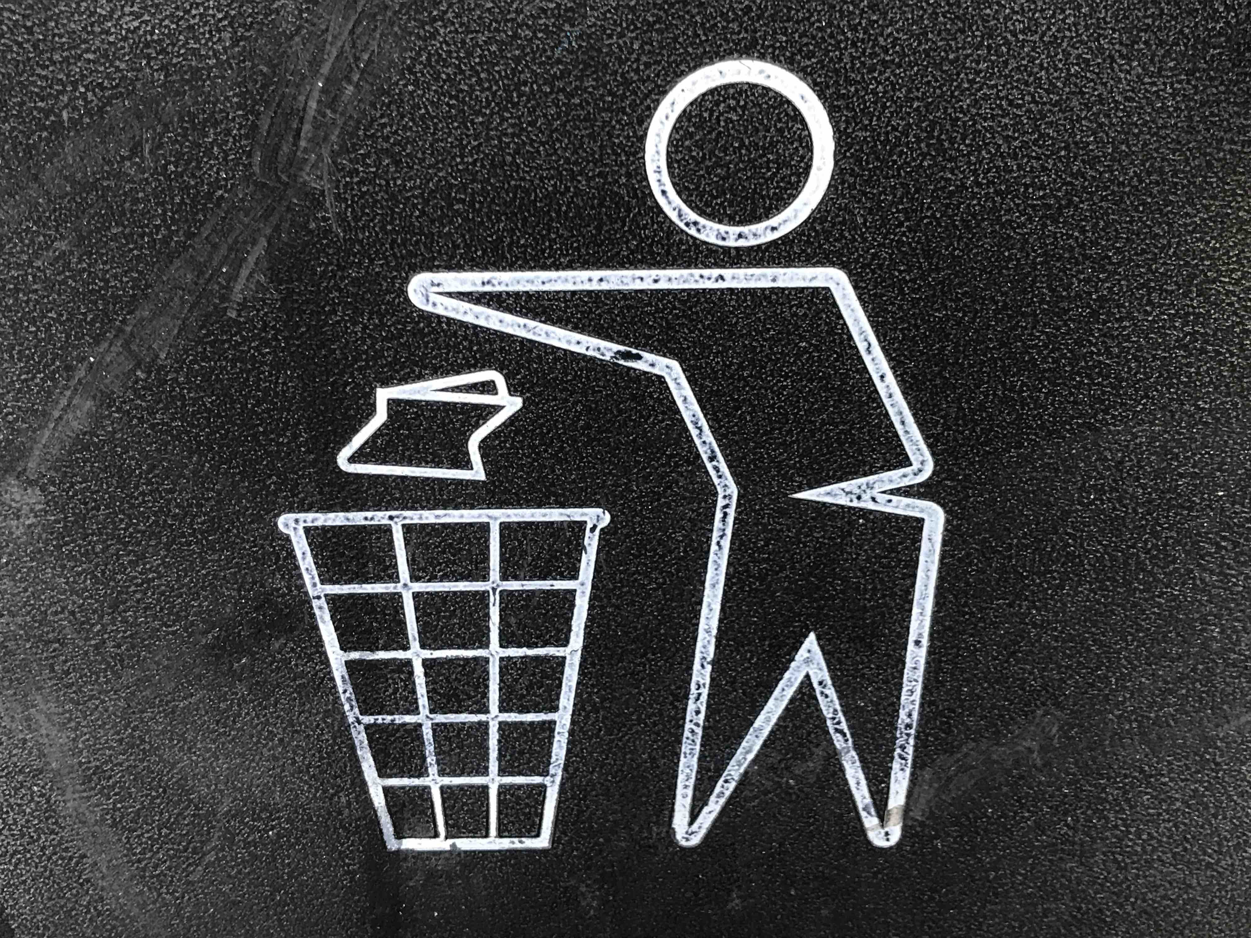 communication, symbol, dispose, human representation, design, art and craft, shape, no people, 4K, outline, directly above, garbage, creativity, high angle view, HD Wallpaper