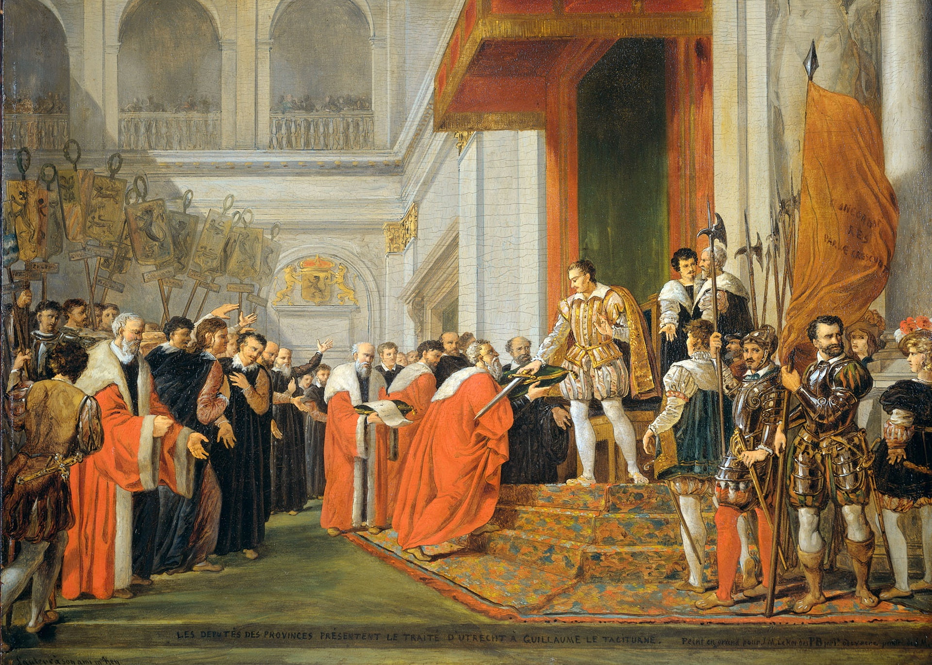 oil, Joseph-Denis Dewar, 1080P, genre, The Utrecht Union, tree, picture, HD Wallpaper