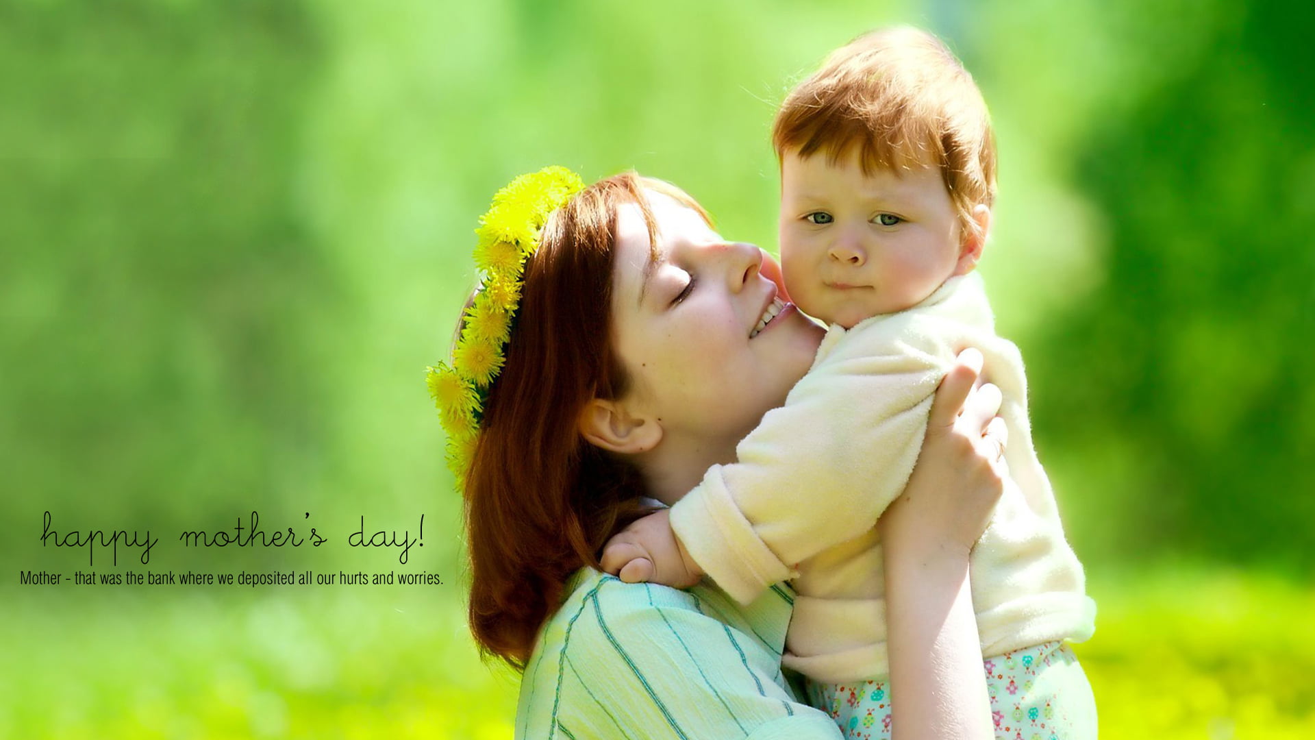 cheerful, cute, positive emotion, togetherness, portrait, kid, women, grass, lifestyle, expression, caucasian, focus on foreground, 1080P, innocence, casual clothing, HD Wallpaper
