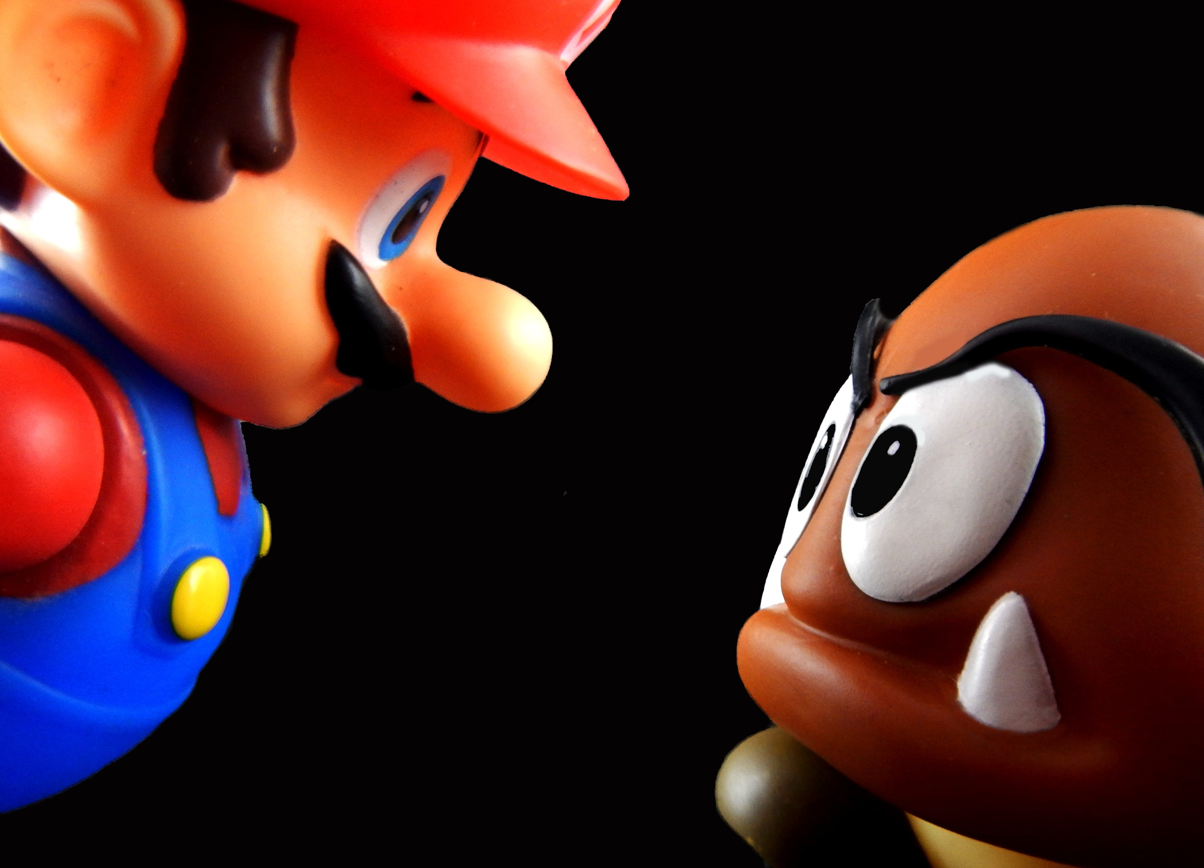 animal, mario, representation, no people, mushroom, plastic, toys, nintendo, finance, business, video game, toy, black background, super, animal representation, HD Wallpaper