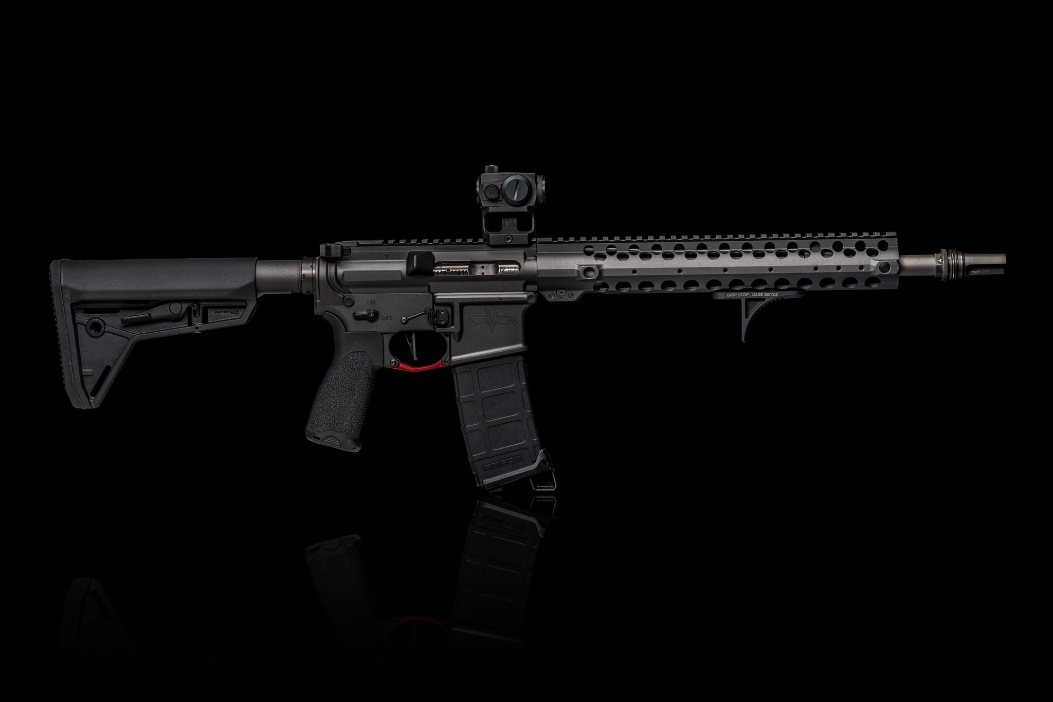 style, design, assault rifle, 1080P, AR-15, HD Wallpaper