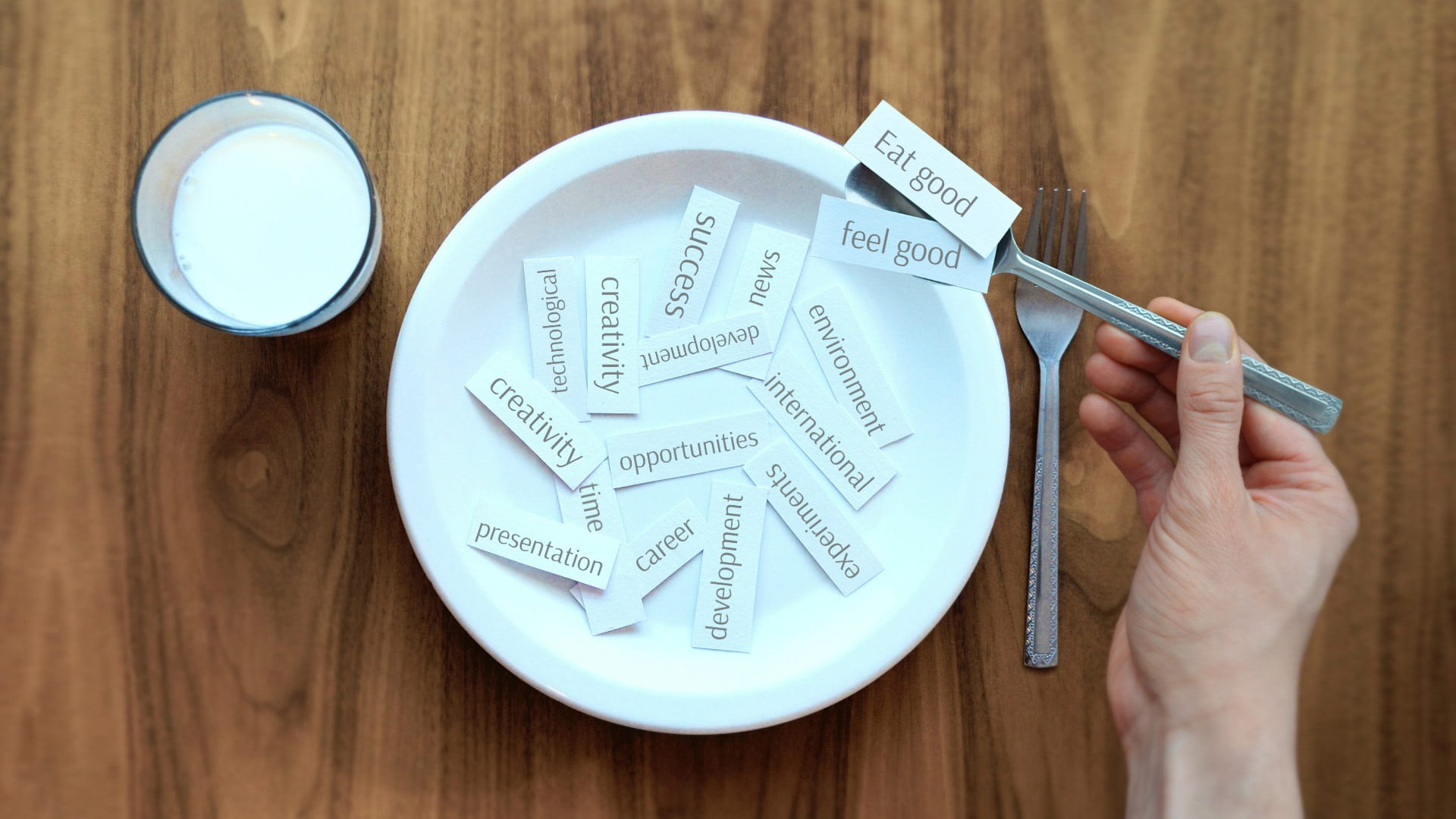 fork, food plate, paper, finance, creative, presentation, idea, adult, success, white, print, people, text, template, plate, brainstorm, food and drink, HD Wallpaper