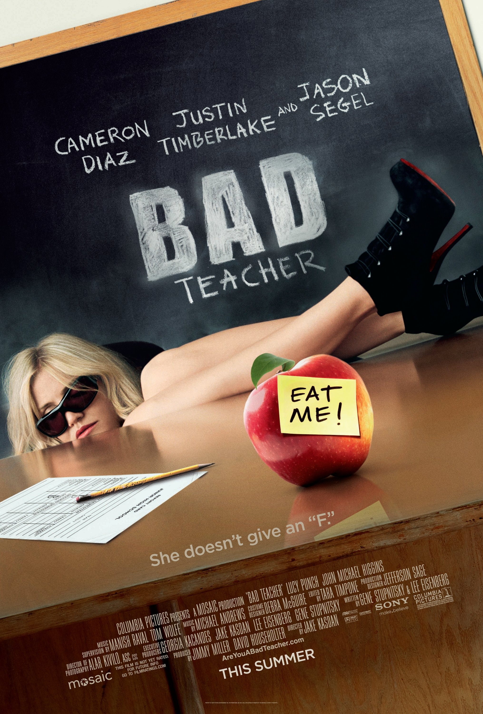 posters, heels, technology, art, apples, chalkboards, cameron, 2K, x, movie, teacher, diaz, high, bad, hd, high heels, Cameron Diaz, apple, Phone HD Wallpaper