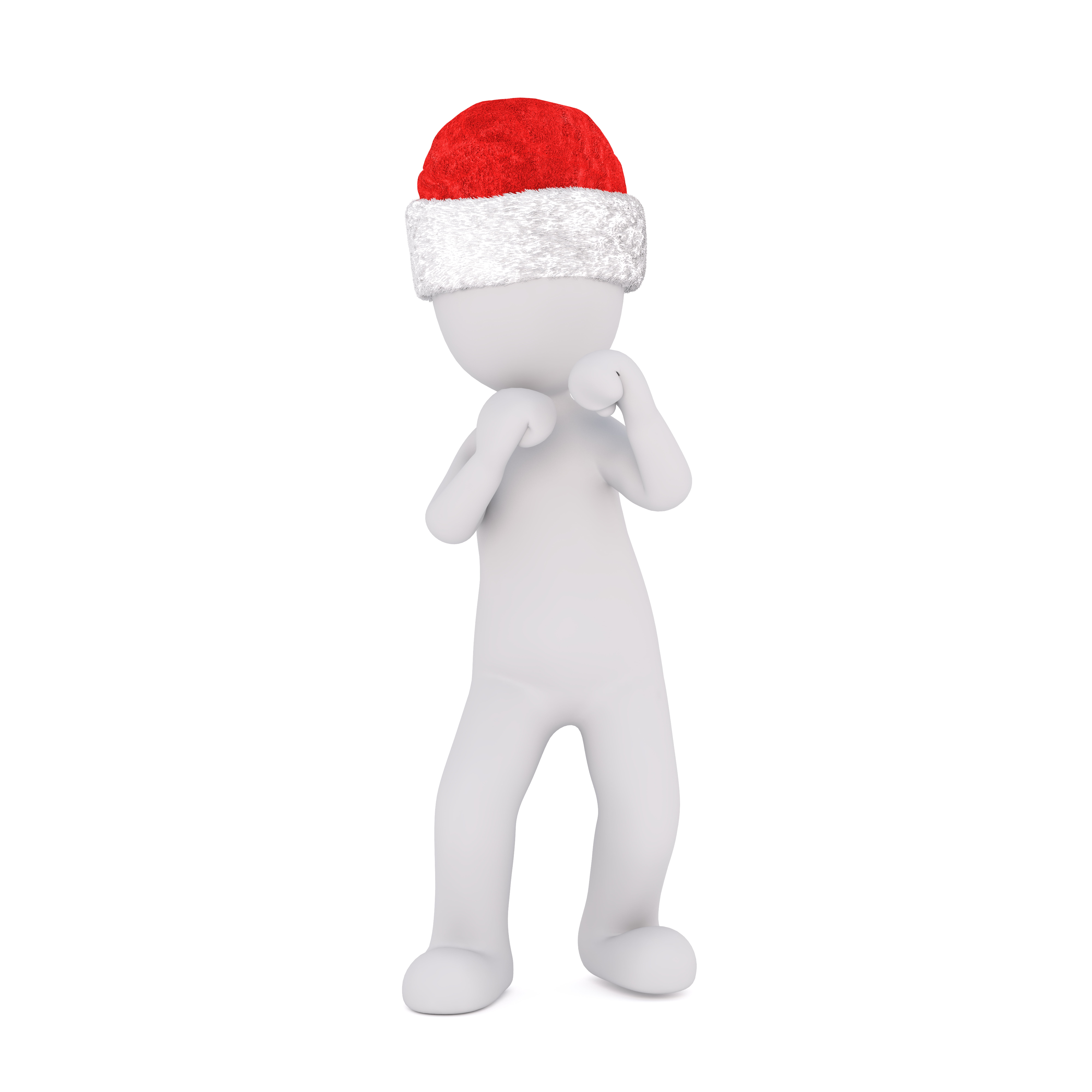 movement, toy, cut out, faust, figurine, people, human representation, christmas, white, santa claus, pose, full body, boxer, childhood, figure, position, Phone HD Wallpaper