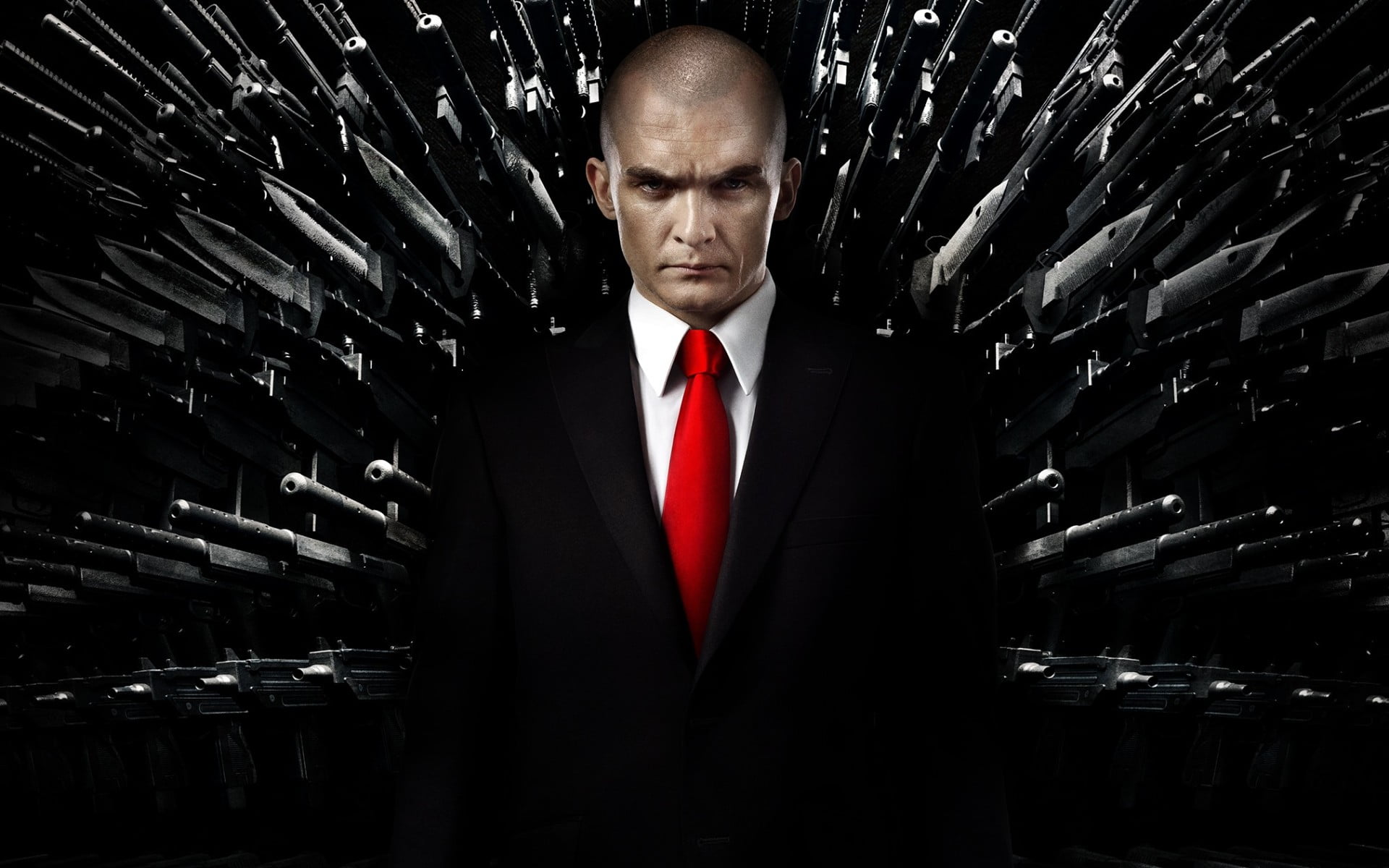 black background, portrait, hitman, front view, s, waist up, mid adult, menswear, rupert, hand, Movies, businessman, depression - sadness, black, friend, HD Wallpaper