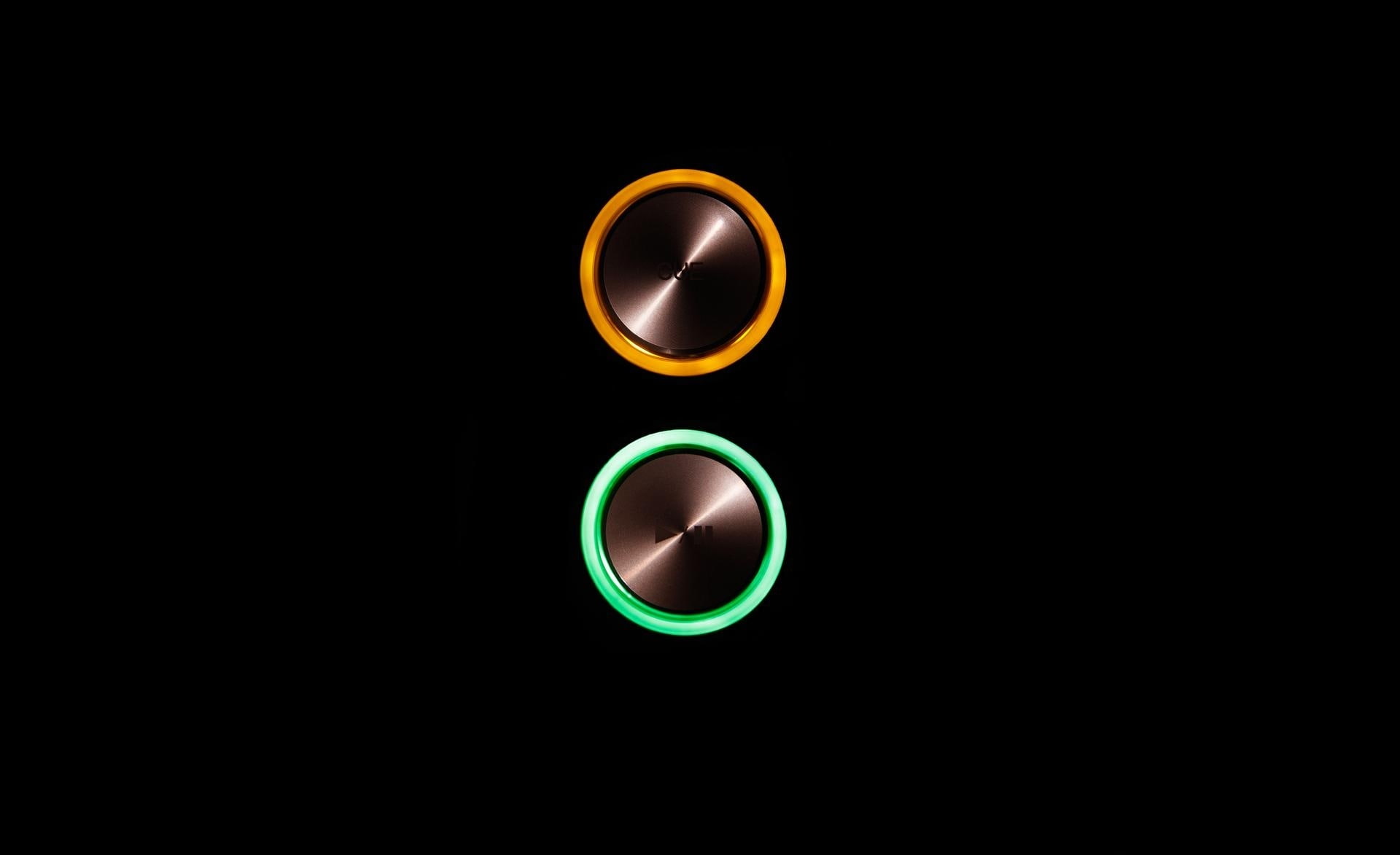 control, design, 1080P, light, creativity, copy space, Hardware, cut out, Computers, indoors, black background, green color, gray, studio shot, still life, HD Wallpaper