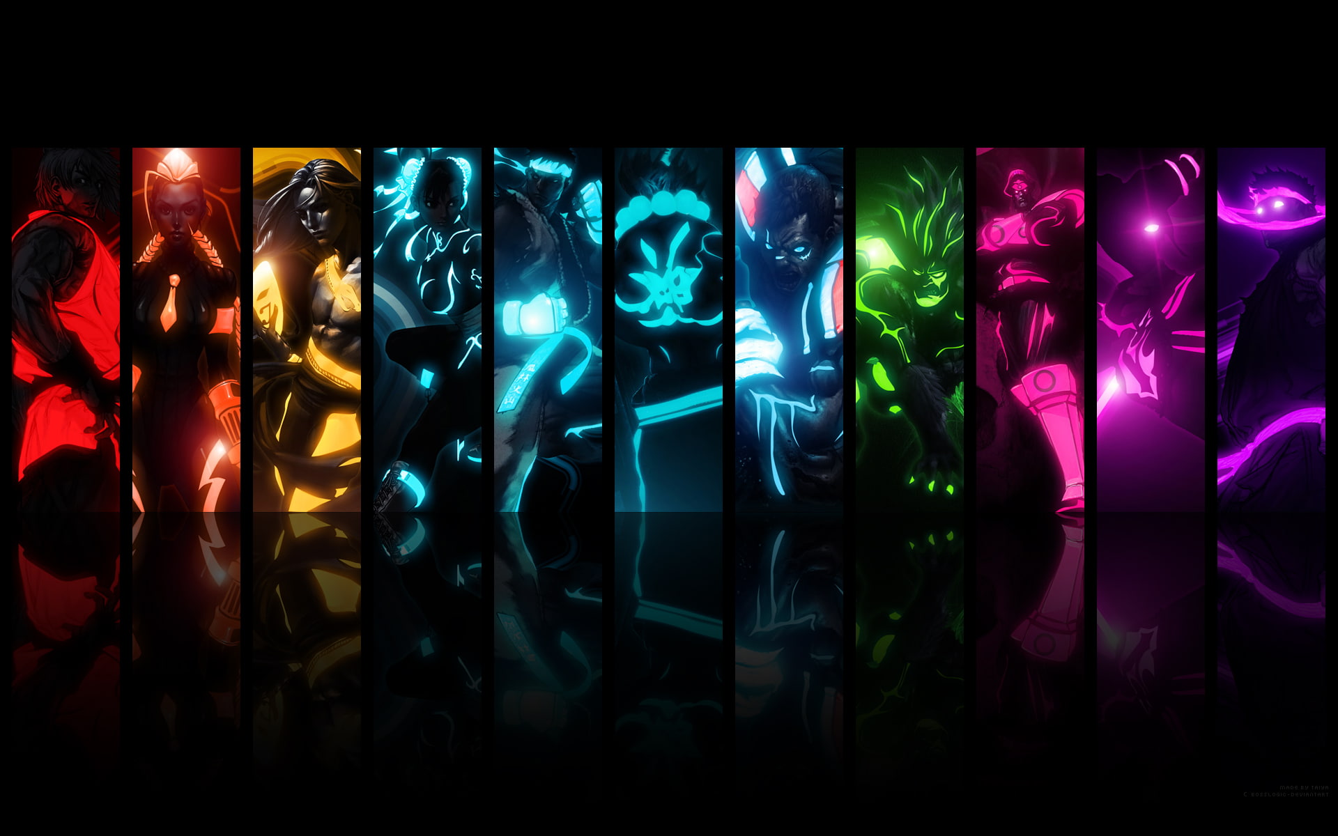tron, street, hd, video games, 1080P, fighter, HD Wallpaper