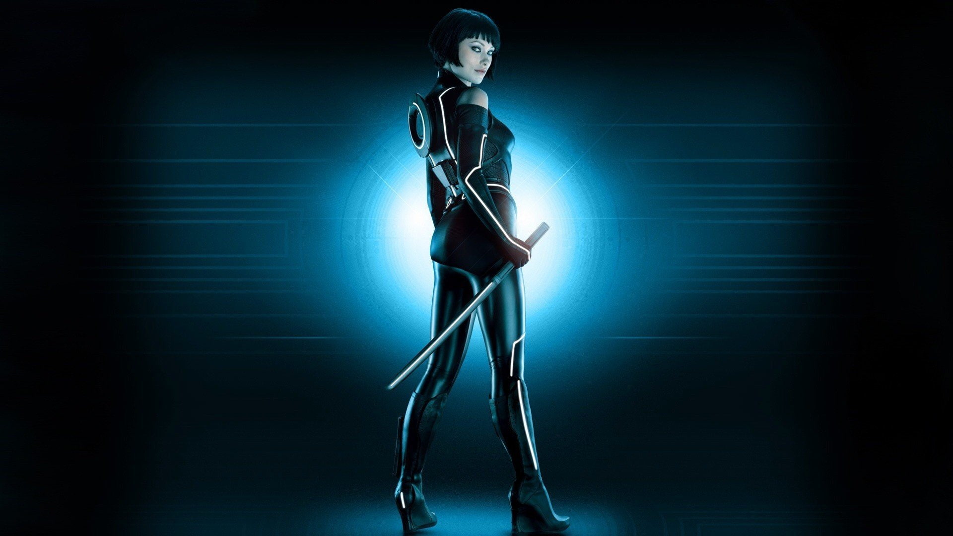 olivia, 1080P, wilde, legacy, quorra, tron, HD Wallpaper