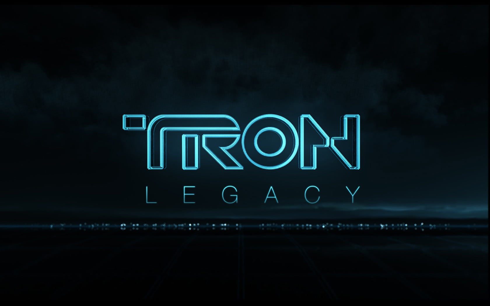 typography, 2010 (Year), dark background, 720P, Tron: Legacy, movies, cyan, HD Wallpaper