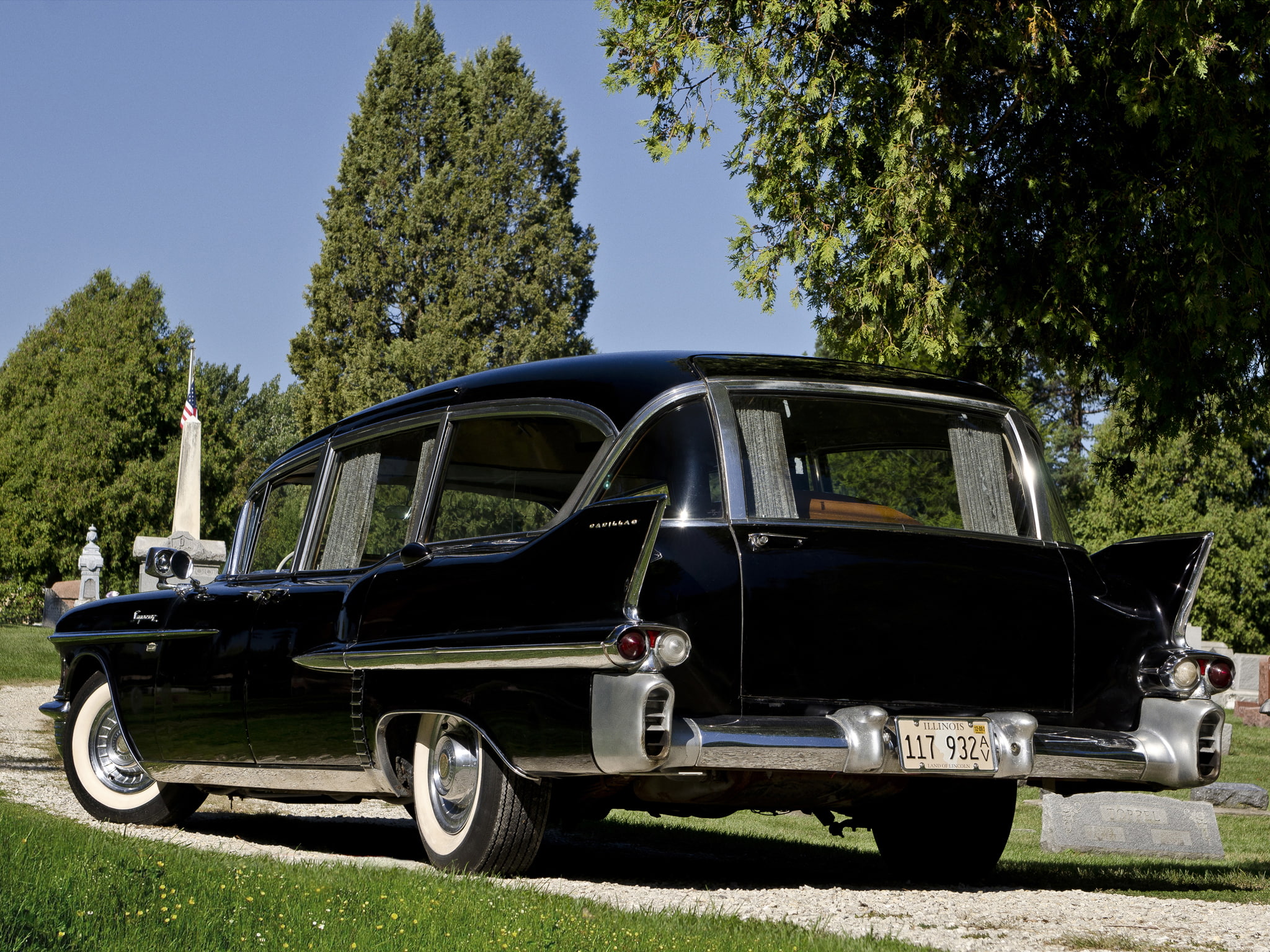 ambulance, emergency, retro, hearse, cadillac, 8680s, 1958, monde, combination, superior, 1080P, beau, HD Wallpaper